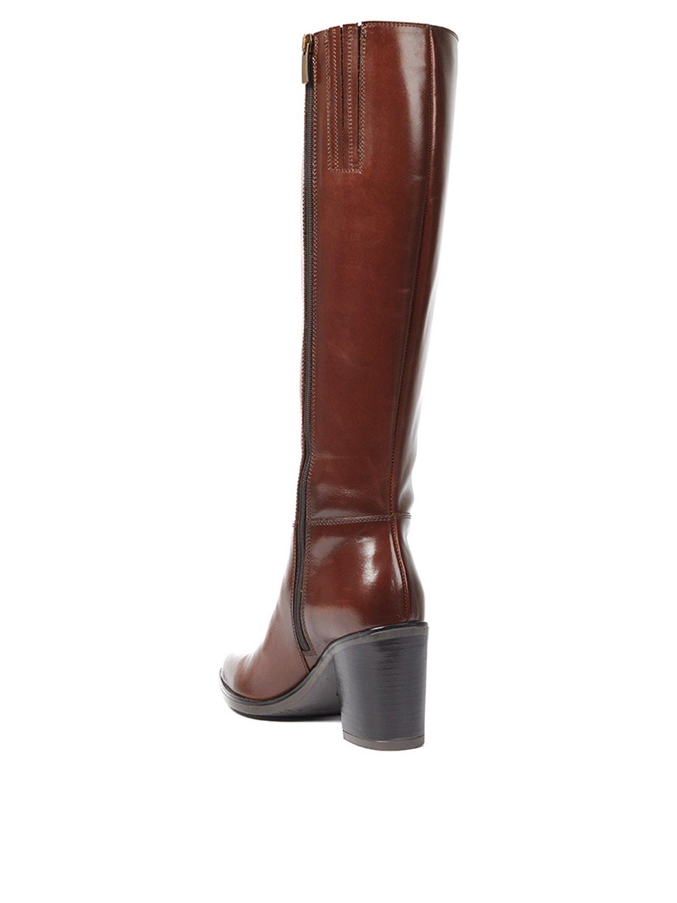 image of jones-bootmaker-cagliari-large-calf-width-knee-high-boot-brown