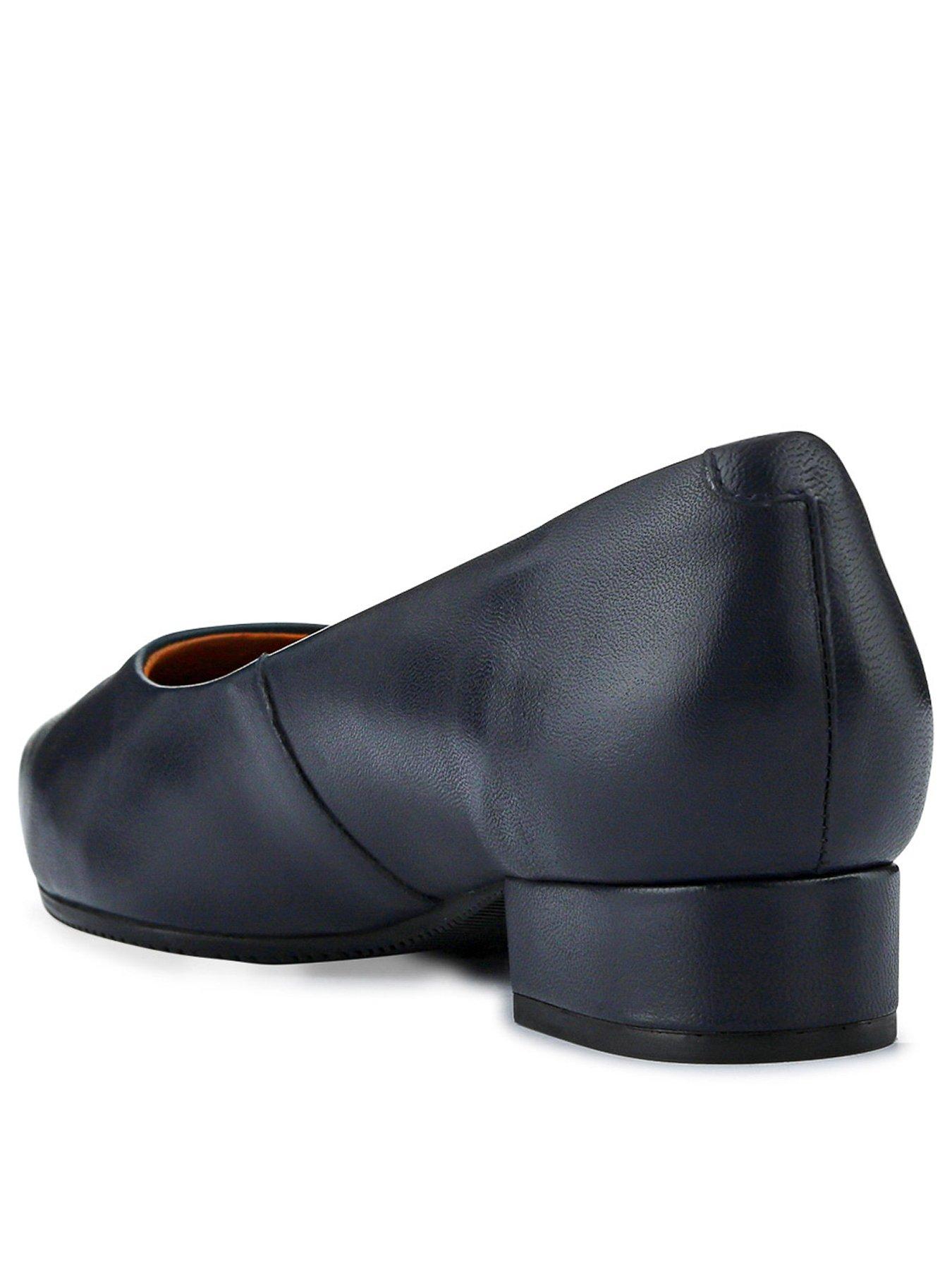  image of jones-bootmaker-sunstone-wide-fit-heeled-pump-navy