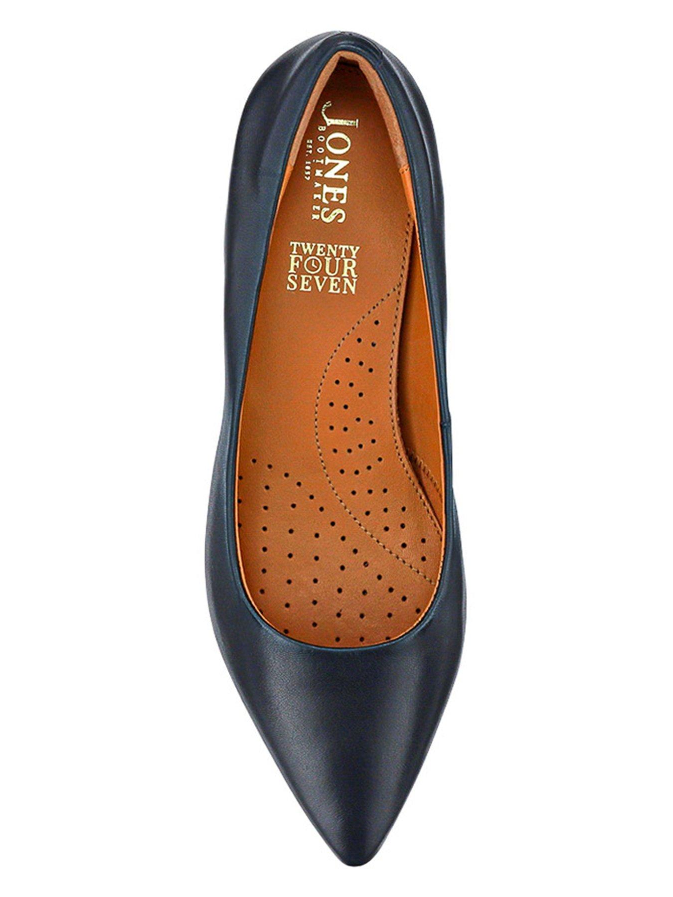  image of jones-bootmaker-sunstone-wide-fit-heeled-pump-navy
