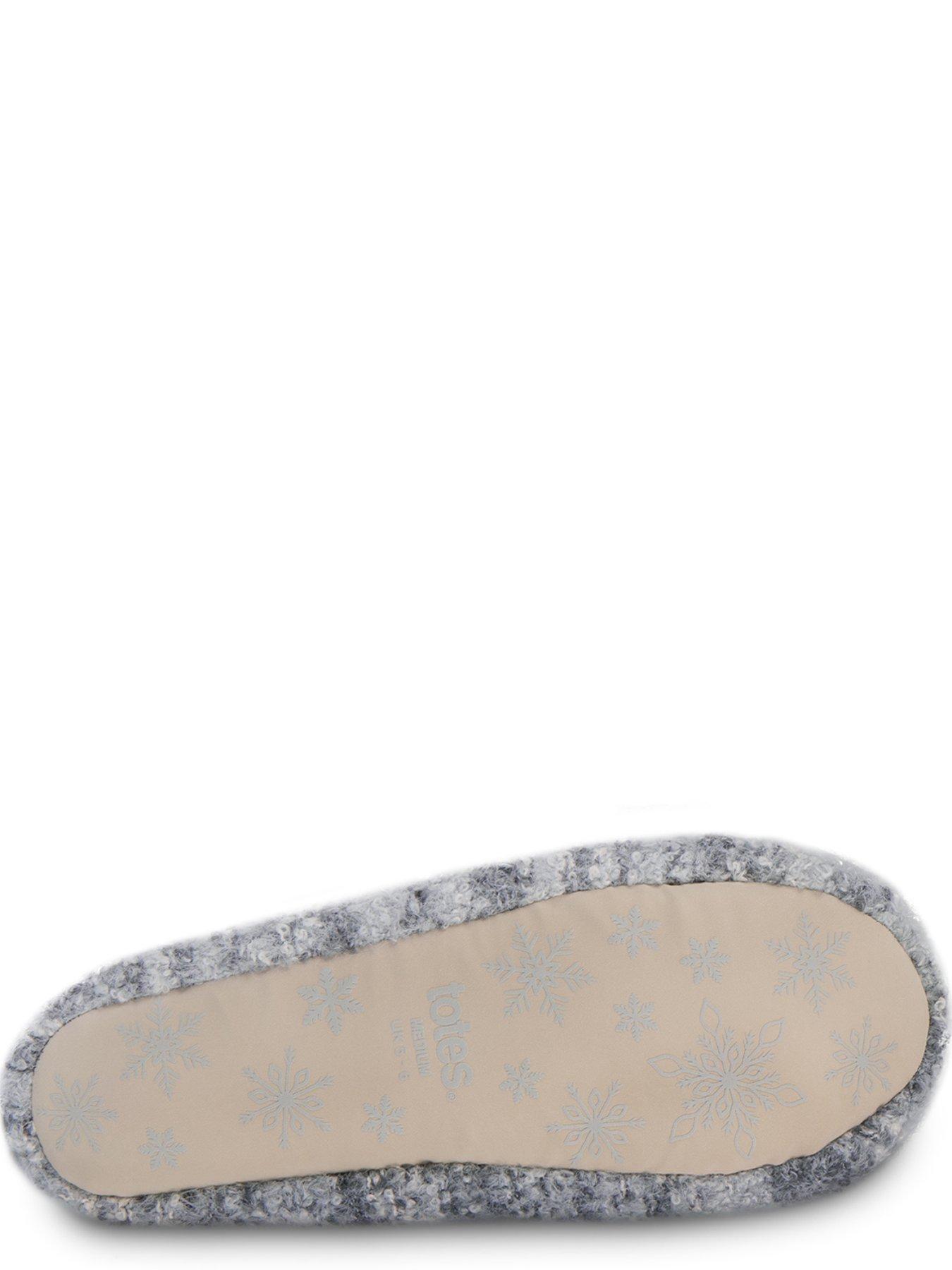 Image 3 of 5 of TOTES Toasties Ladies Knitted Ballet Slippers - Blue