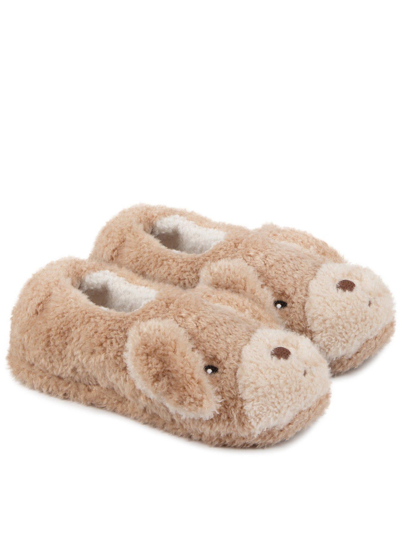 undefined Toasties Ladies Novelty Dog Full Back Slippers - Dog
