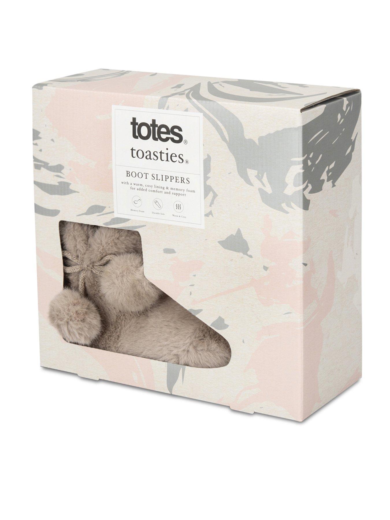 Image 5 of 5 of TOTES Toasties Ladies Faux Fur Boot Slippers - Oat