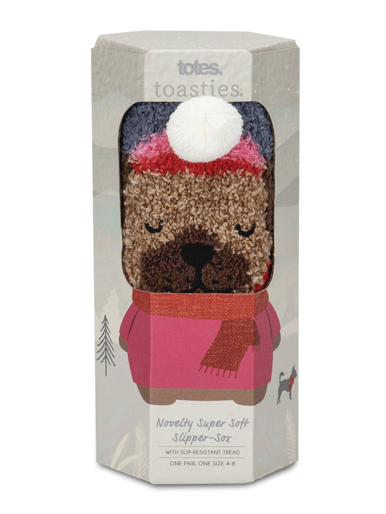 Image 4 of 4 of TOTES Toasties Ladies Novelty Super Soft Slipper Socks - Dog