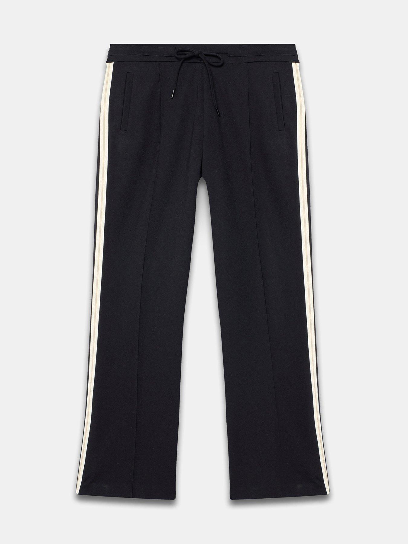 Image 4 of 5 of Mint Velvet Side Stripe Flare - Black