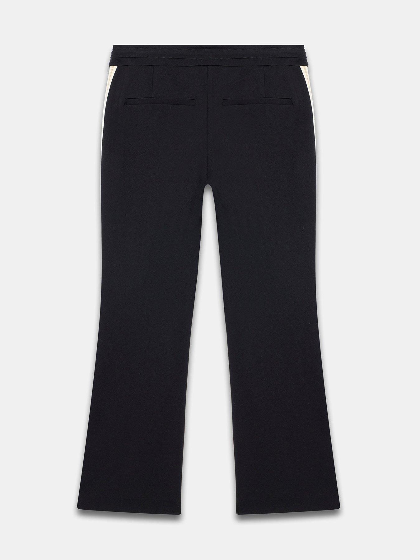 Image 5 of 5 of Mint Velvet Side Stripe Flare - Black
