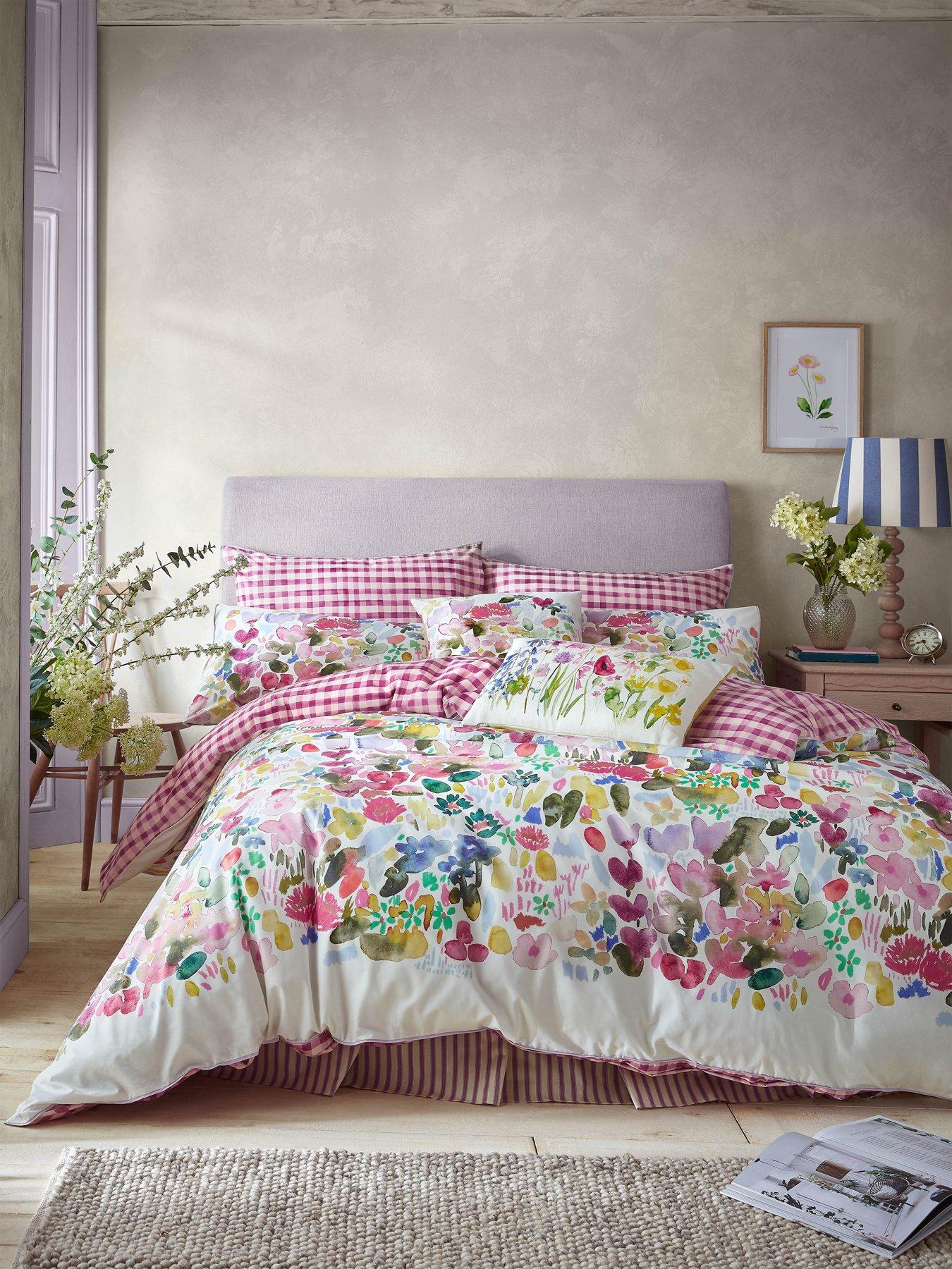 Image 1 of 7 of Bluebellgray Flora 100% Cotton Quilt Set