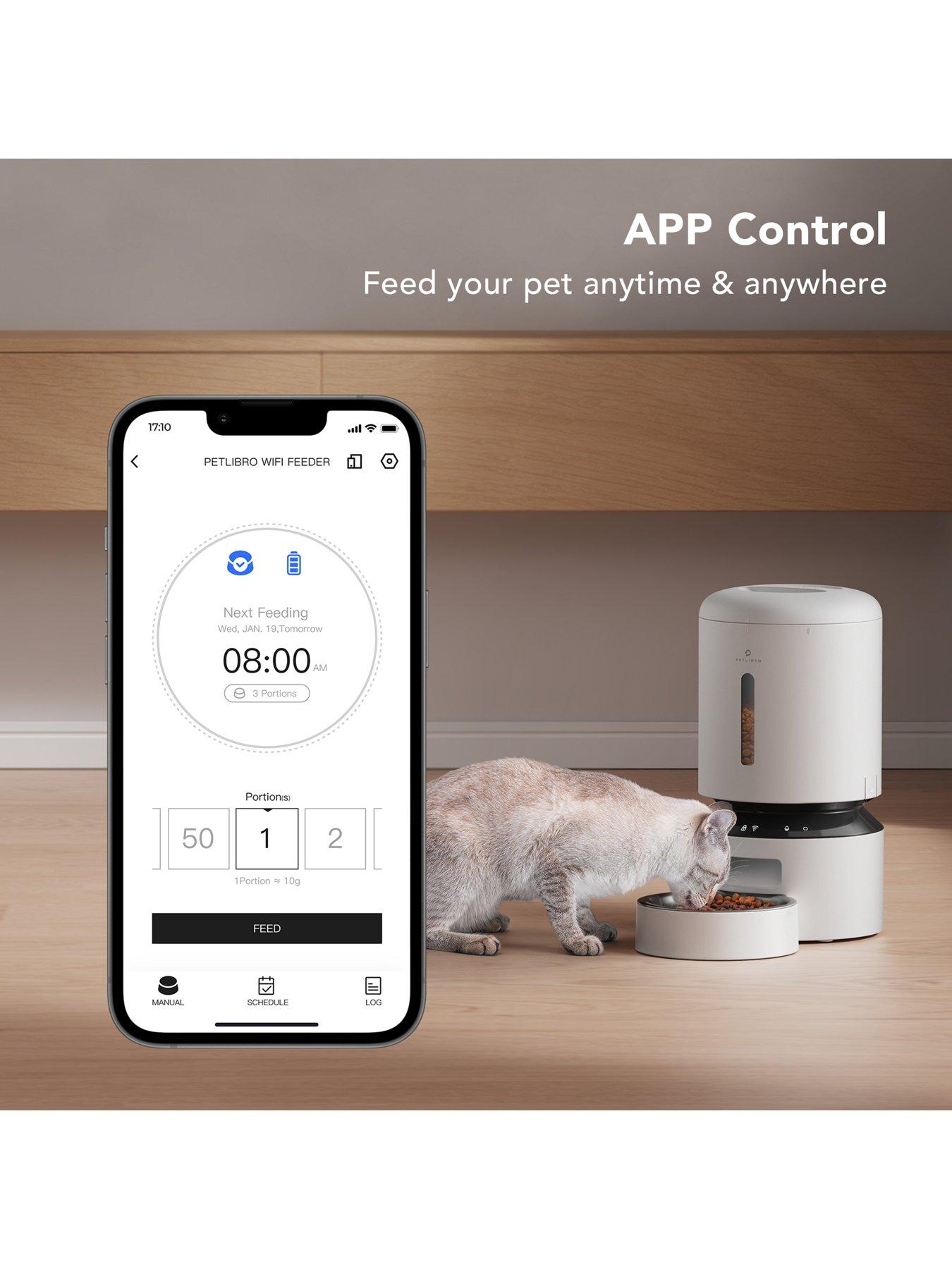 Image 3 of 5 of Petlibro Granary Wifi Feeder 5L White-UK&EU Adapter (APP: PETLIBRO LITE)
