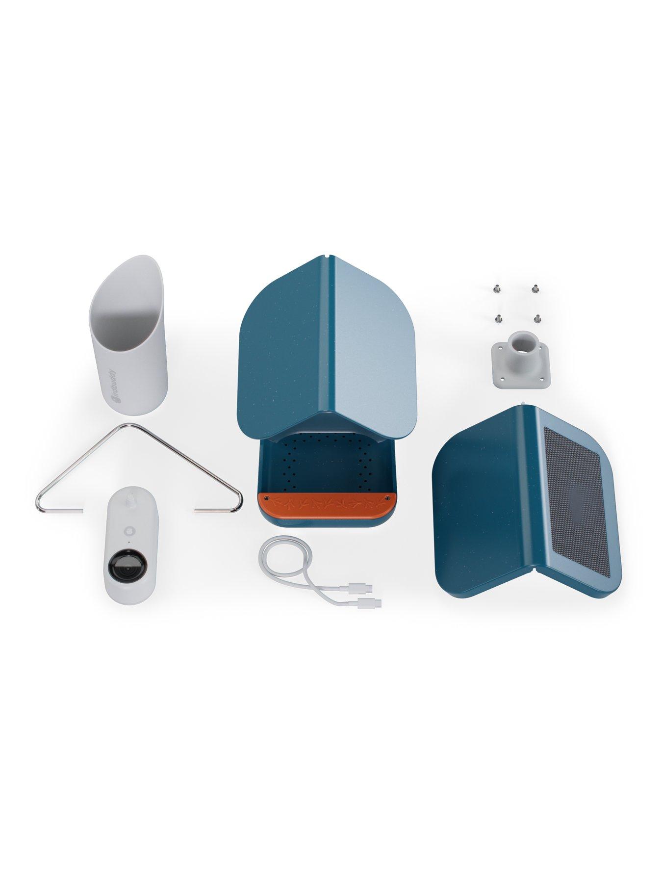 Image 3 of 6 of Birdbuddy Smart Bird Feeder Blue