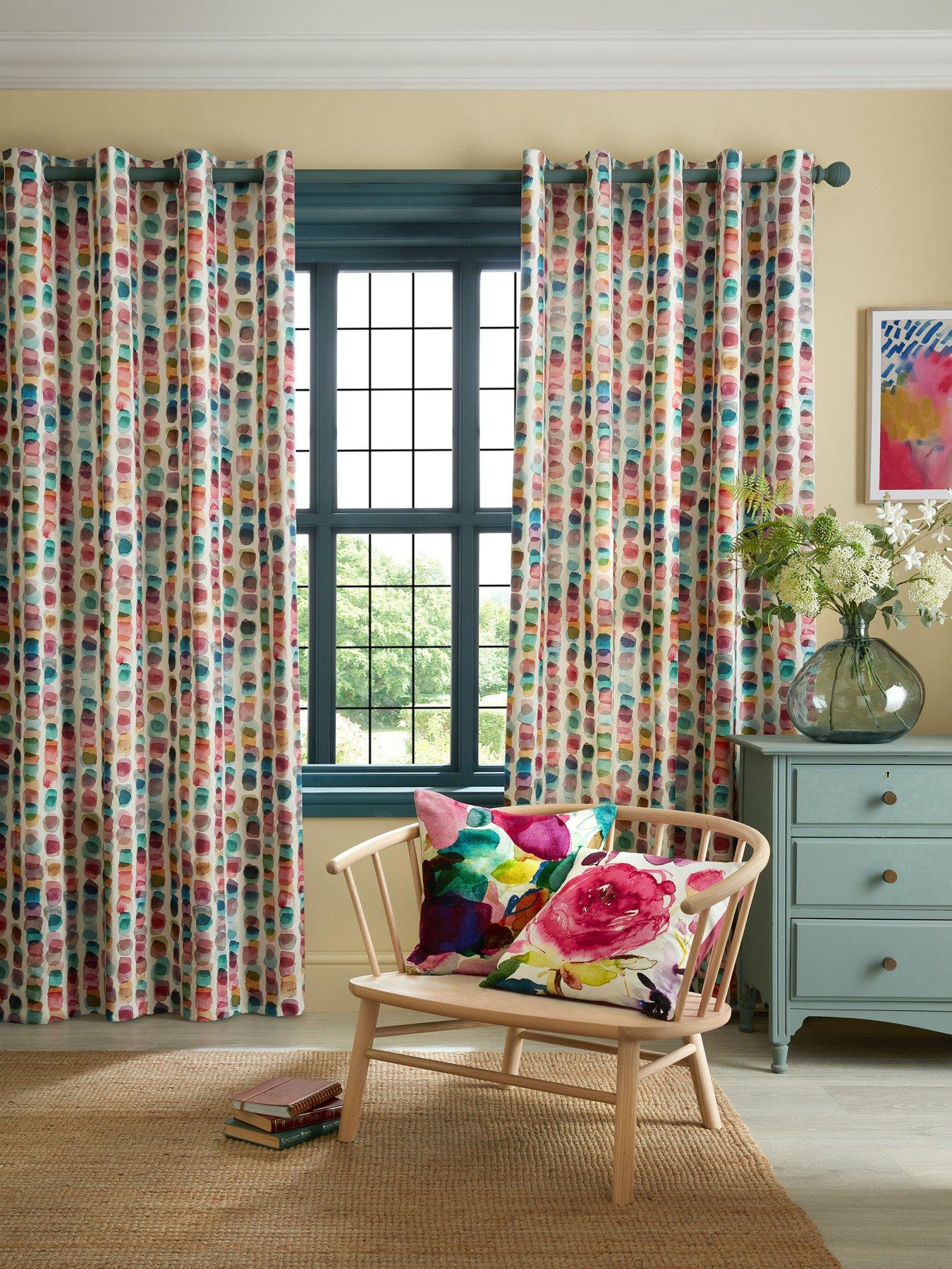 undefined Tobermory Lined Eyelet Curtains 117cm X 183cm (46"x72")