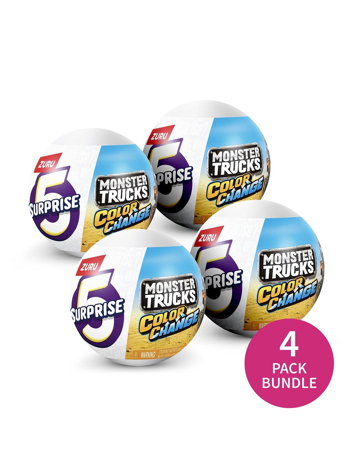 5 Surprise 4 Pack Bundle Zuru Monster Truck Series Collectable Mini Figures