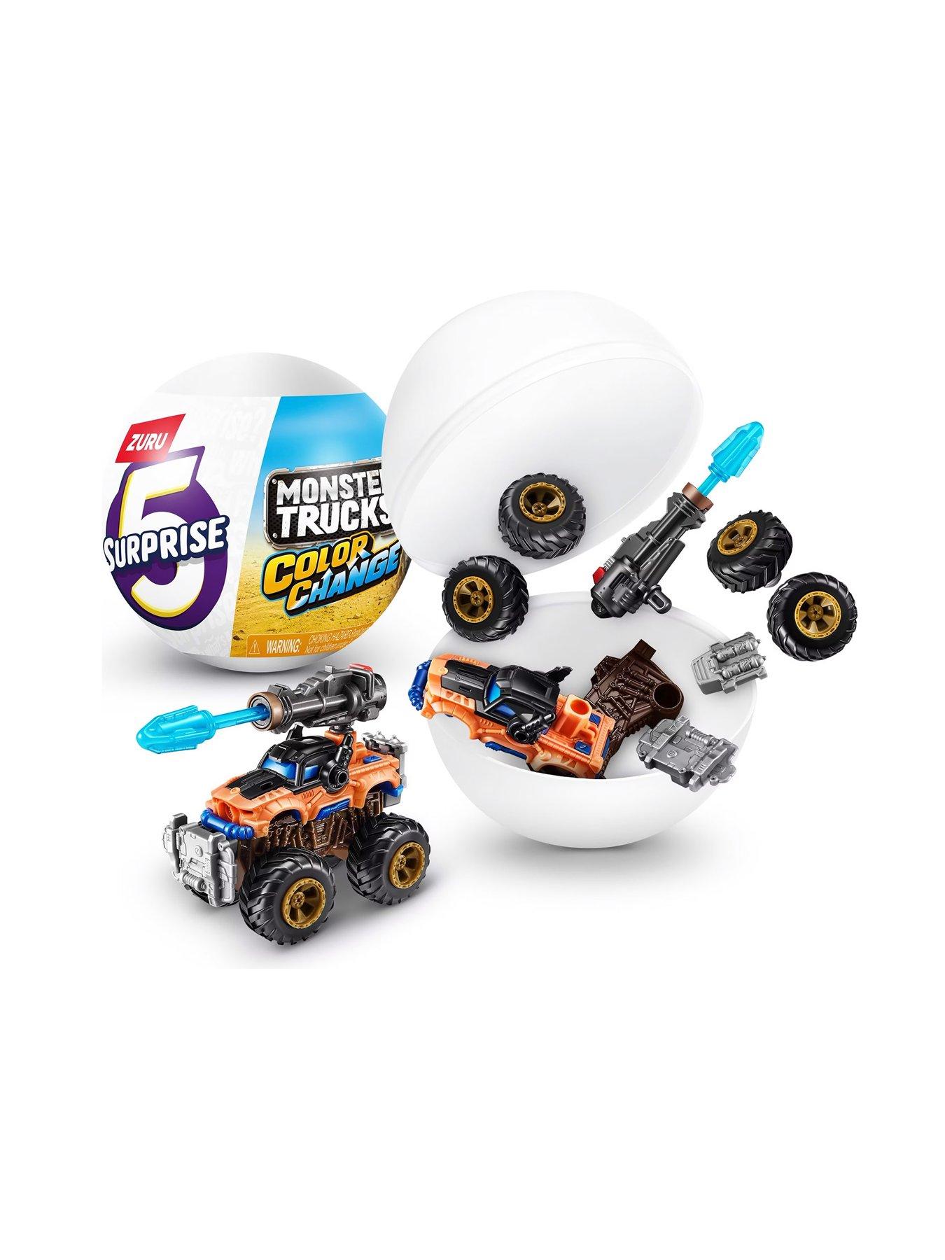  image of 5-surprise-4-pack-bundle-zurunbspmonster-truck-series-collectable-mini-figures