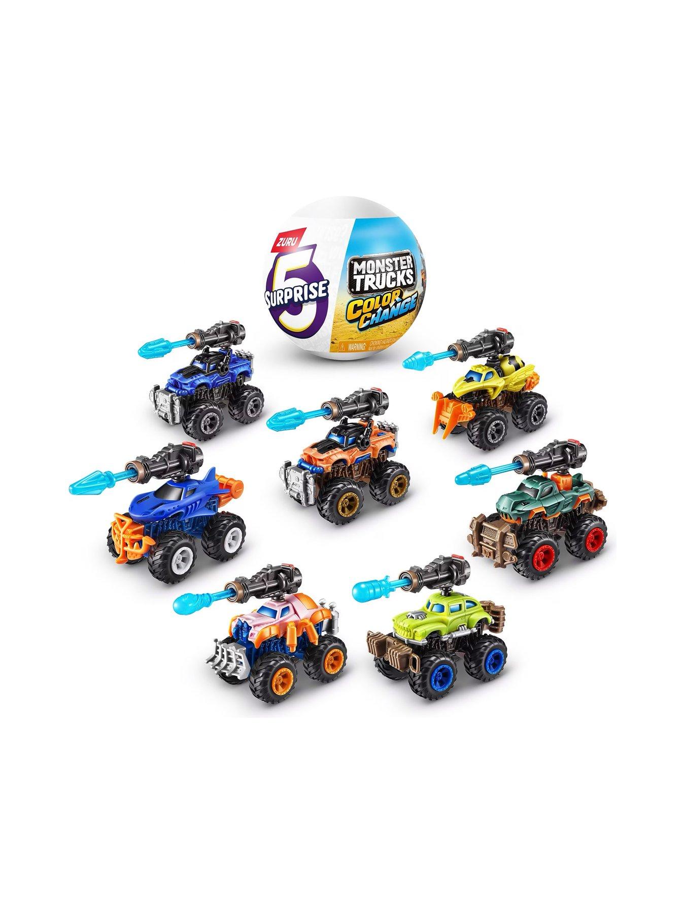  image of 5-surprise-4-pack-bundle-zurunbspmonster-truck-series-collectable-mini-figures