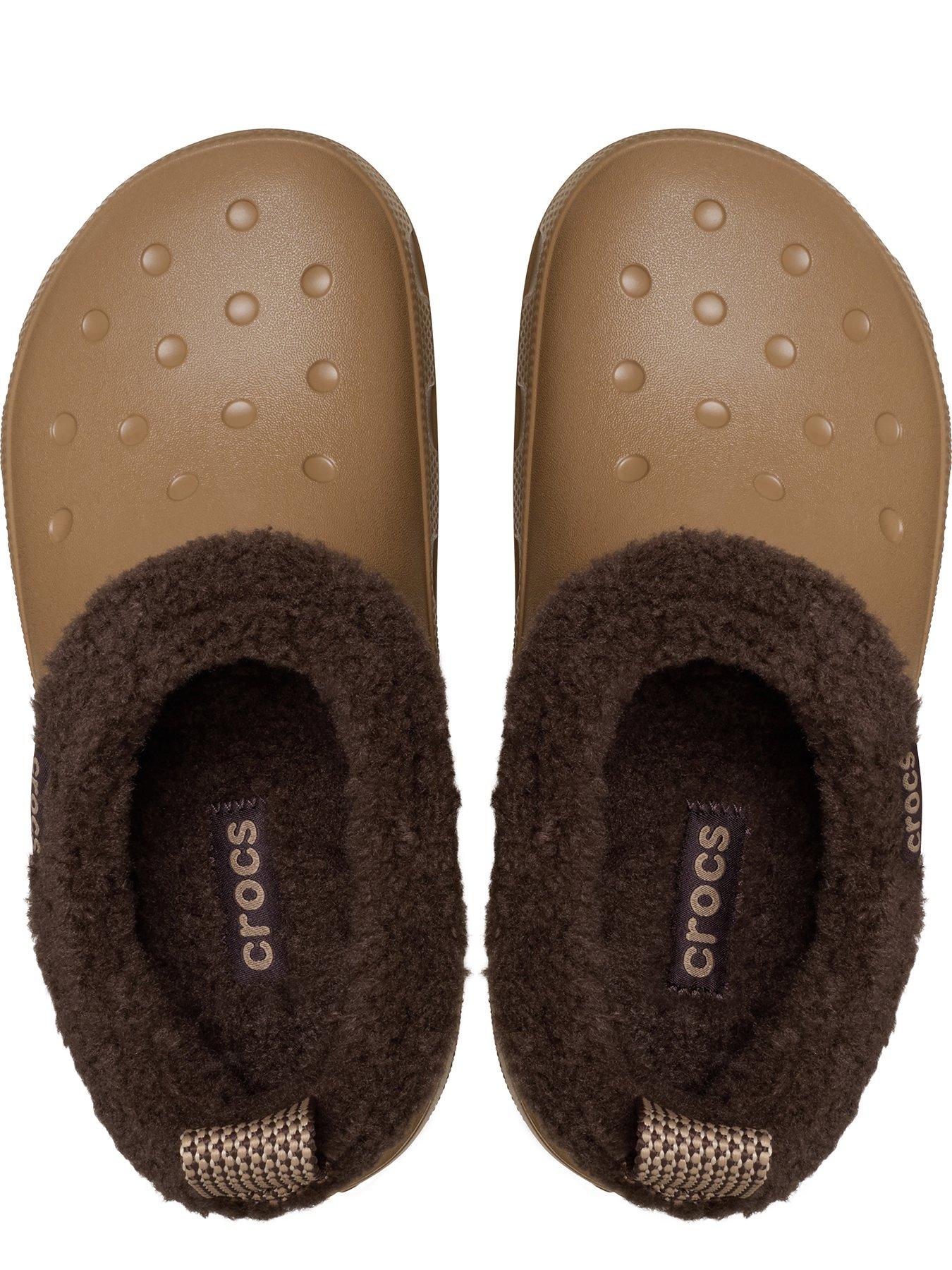  image of crocs-classic-lined-shorty-sepia-brown