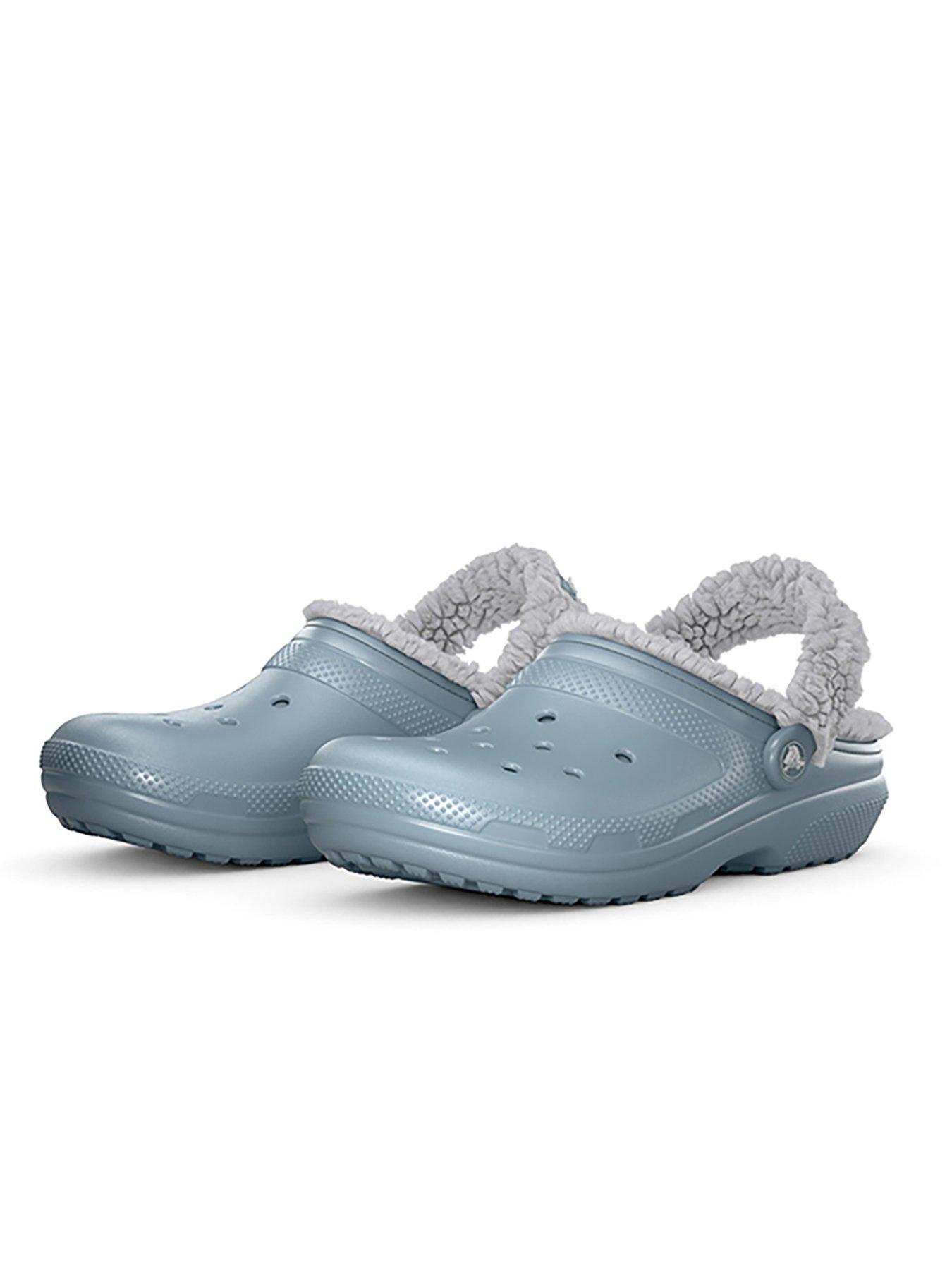  image of crocs-classic-fleece-lined-clog--concrete