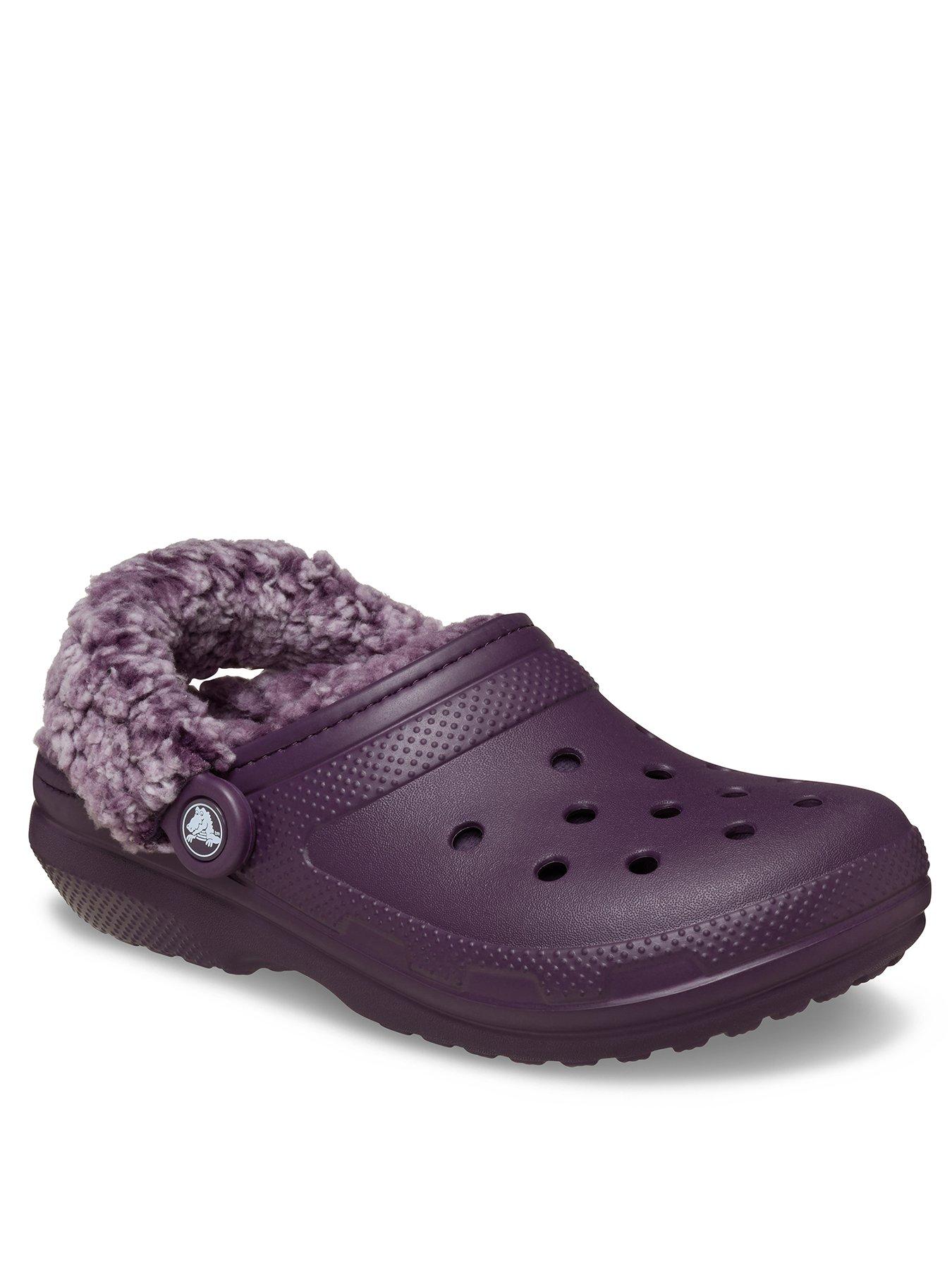 Image 2 of 6 of Crocs Classic Fleece Lined Clog -Plush Plum