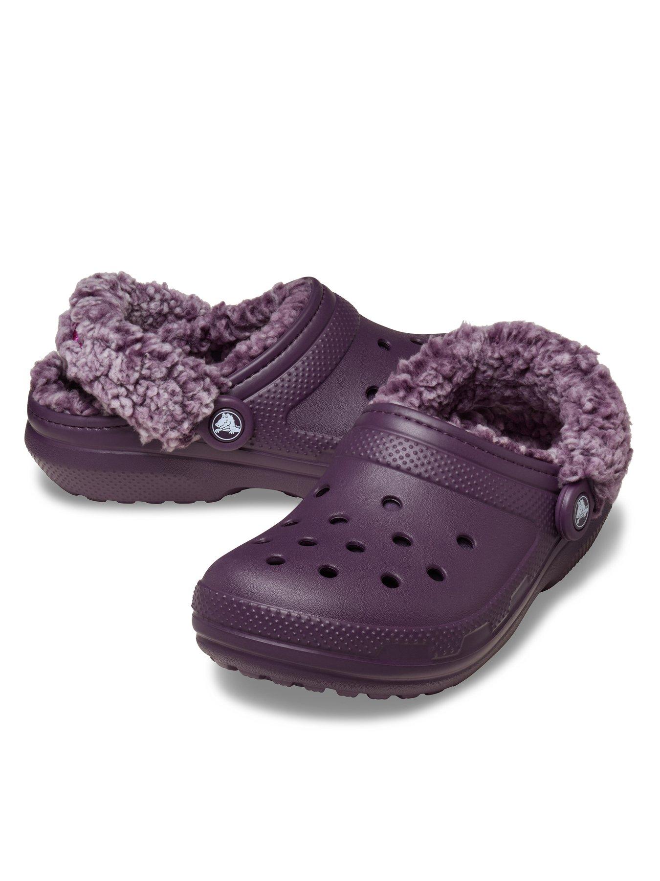 Image 6 of 6 of Crocs Classic Fleece Lined Clog -Plush Plum