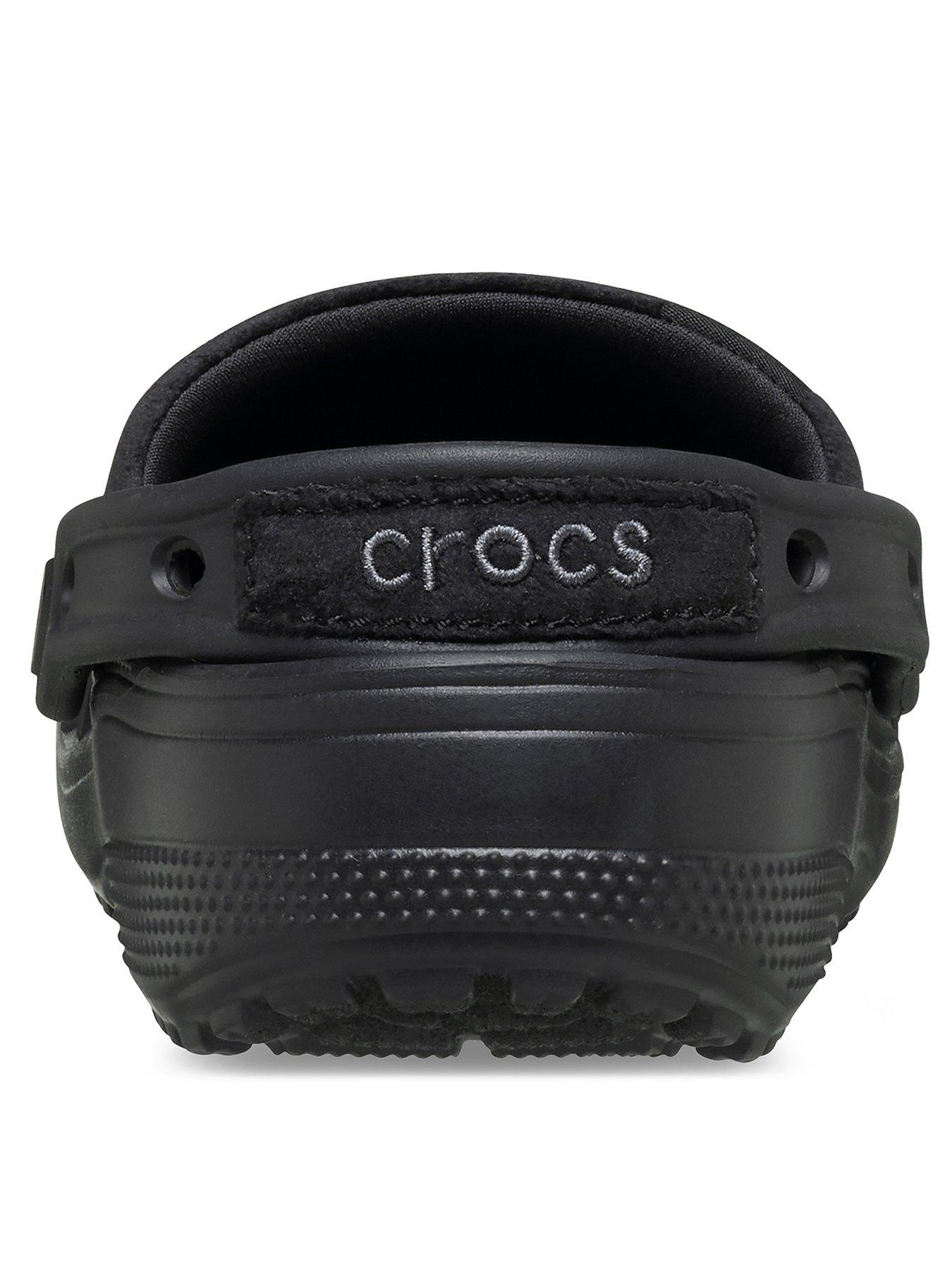  image of crocs-classic-crafted-velvet-clog-black