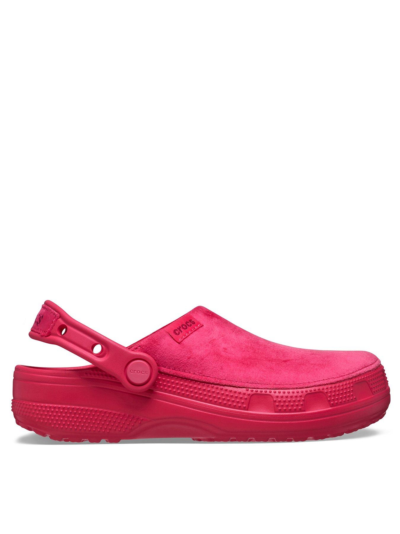 Crocs Classic Crafted Velvet Clog - Digital Raspberry Red