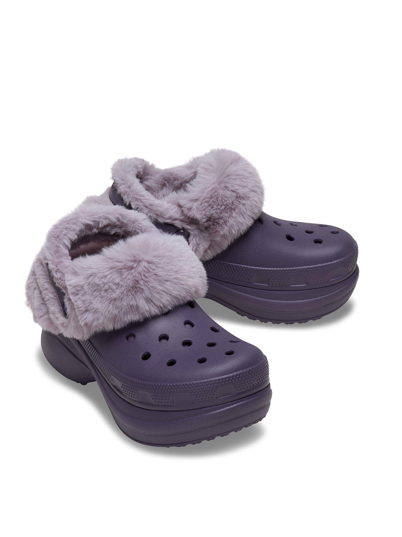  image of crocs-bae-lined-clog-nightshade-purple