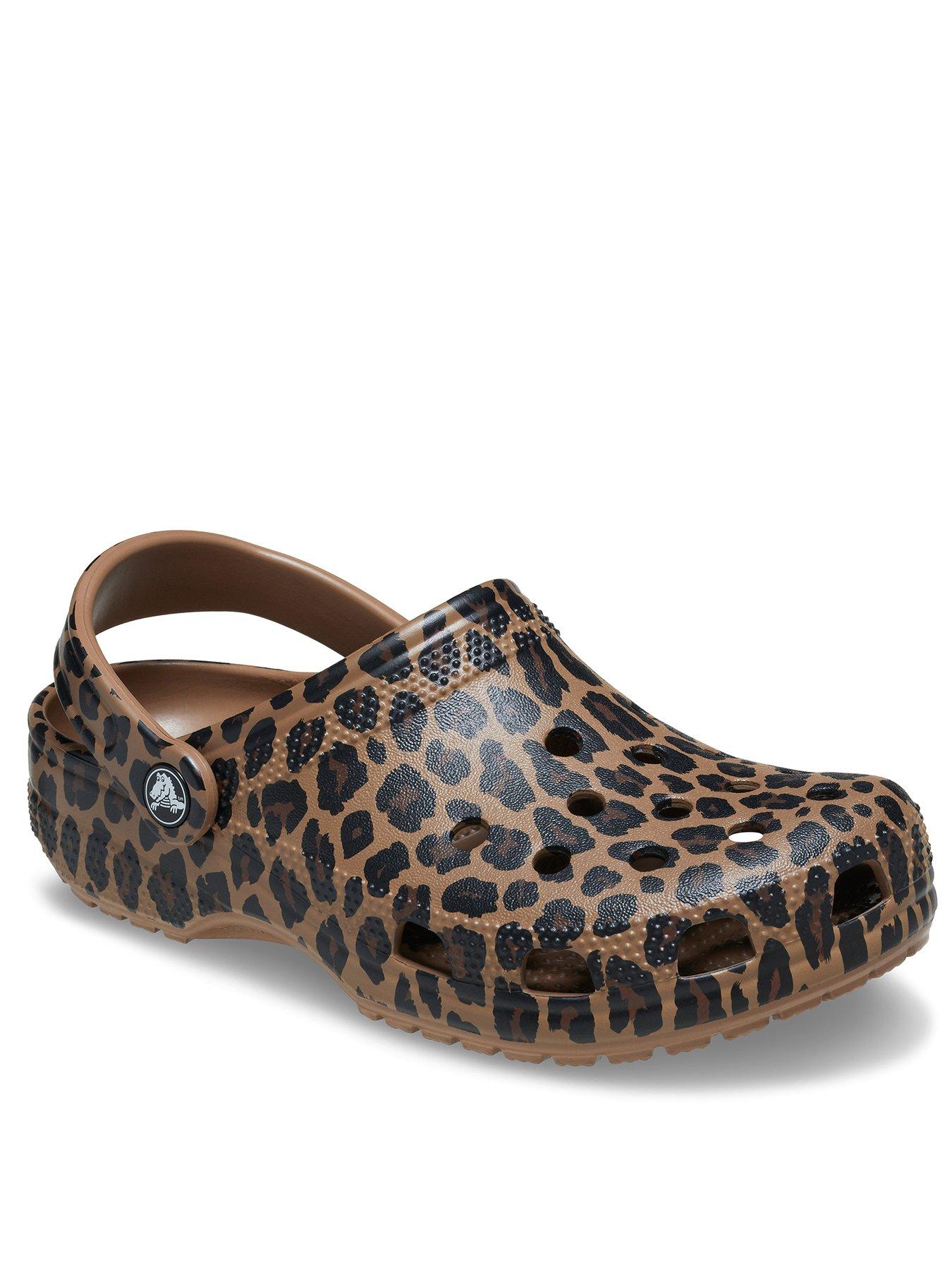 stillFront image of crocs-classic-animal-clog--sepialeopard
