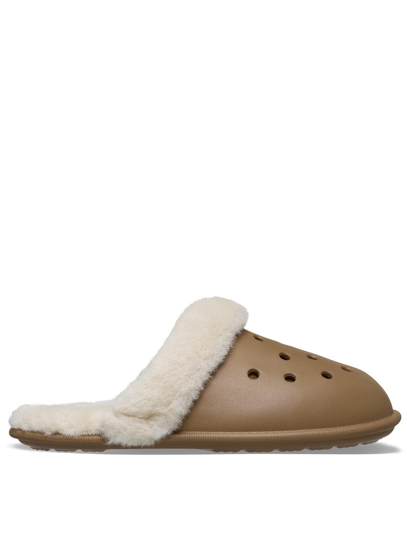 Crocs Classic Fuzz Scuff - Sepia Brown