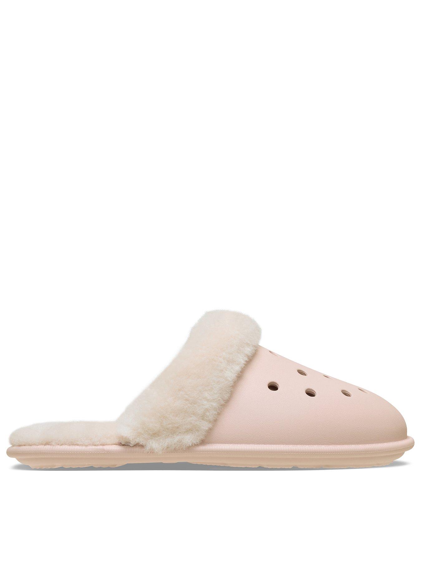 Crocs Classic Fuzz Scuff - Quartz Pink