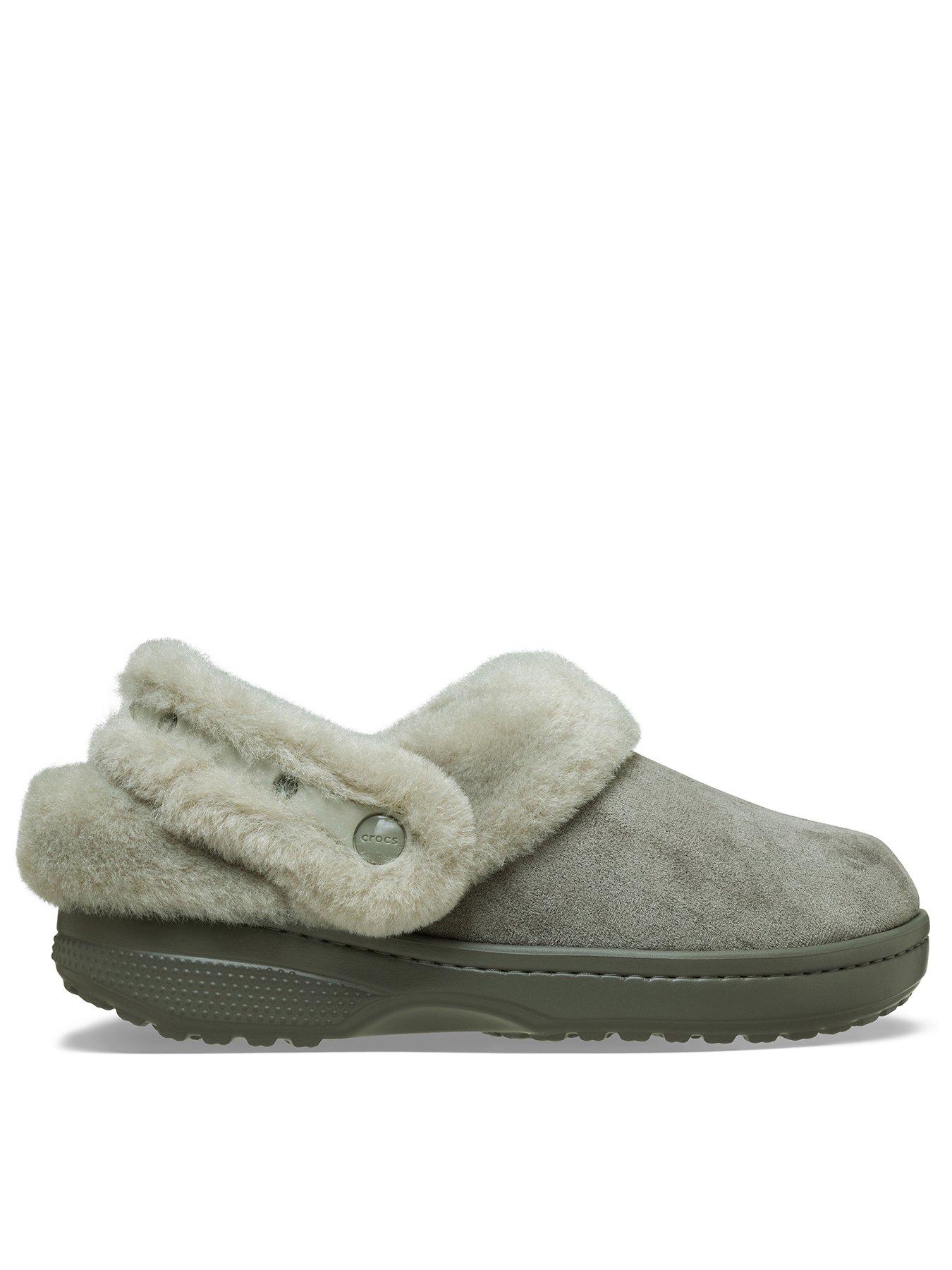 Crocs Classic Unfurgettable Sueded Clog - Galactic Grey