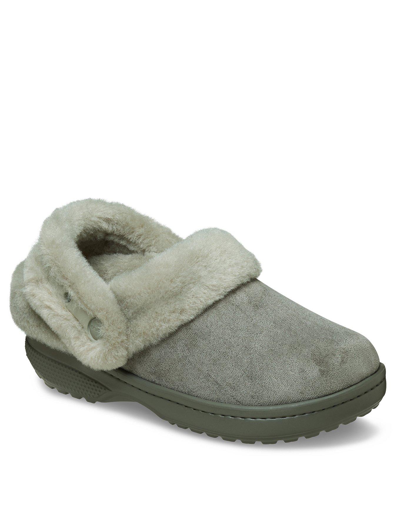 Image 2 of 6 of Crocs Classic Unfurgettable Sueded Clog - Galactic Grey