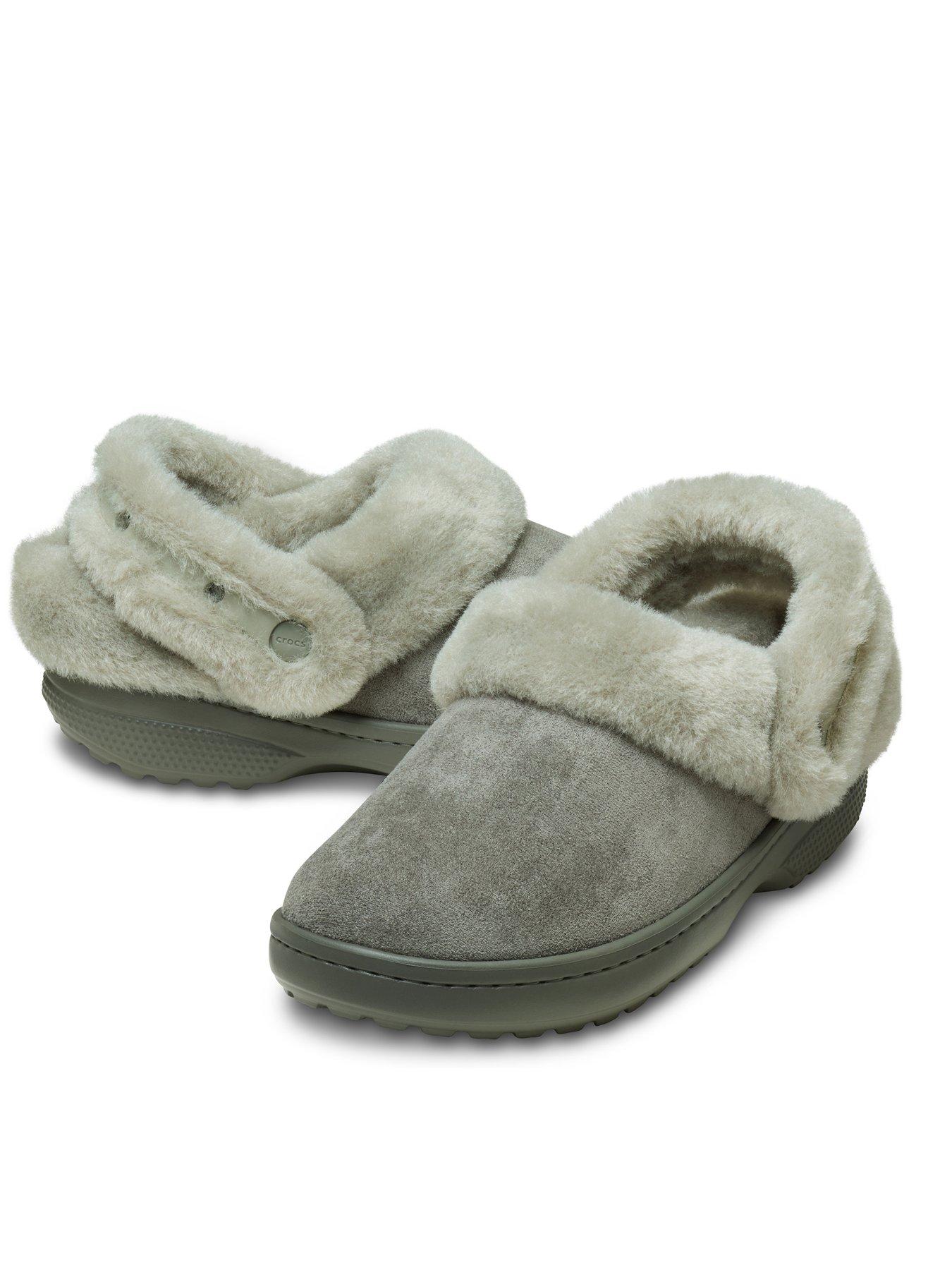 Image 6 of 6 of Crocs Classic Unfurgettable Sueded Clog - Galactic Grey