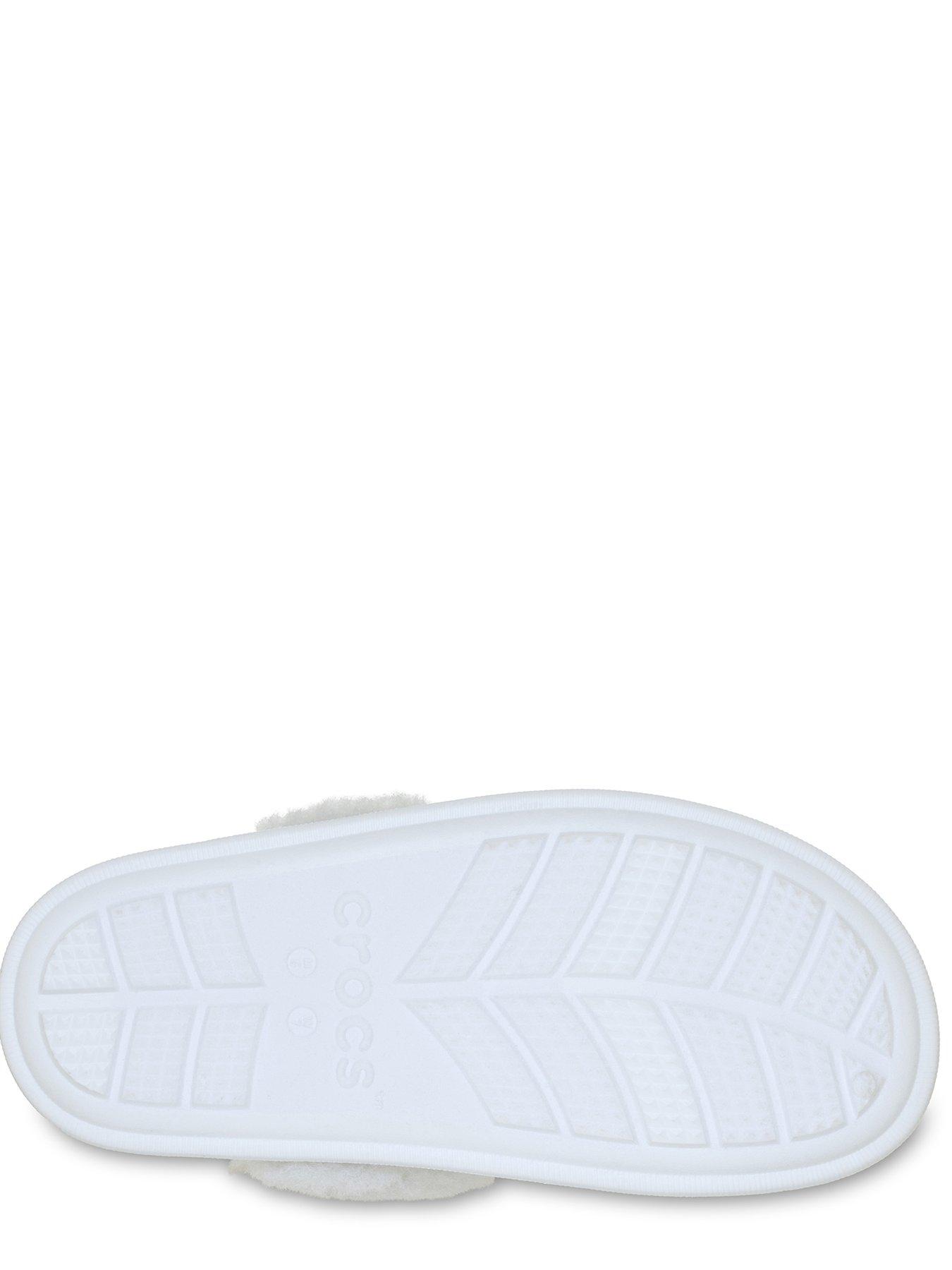  image of crocs-classic-fuzz-scuff--moonlight-grey