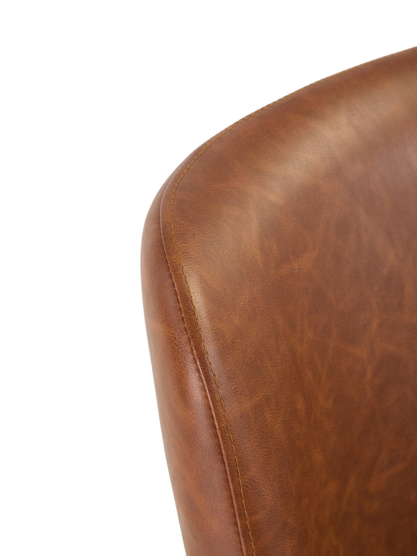 Image 5 of 7 of The Very Collection Willow Pair Of Dining Chairs In Faux Leather - FSC&reg; Certified