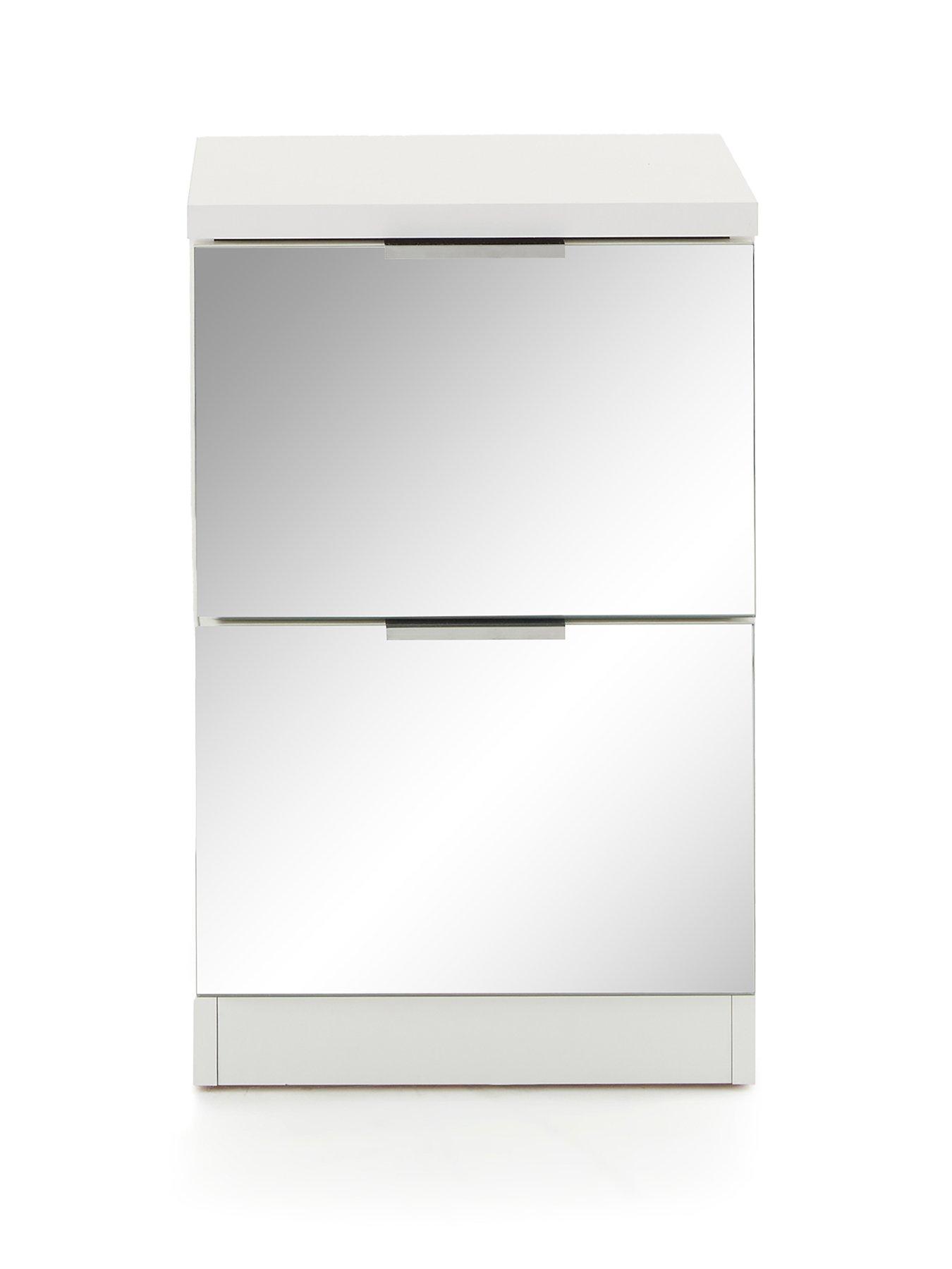 Image 2 of 7 of Very Home Palma Mirror 2 Drawer Bedside