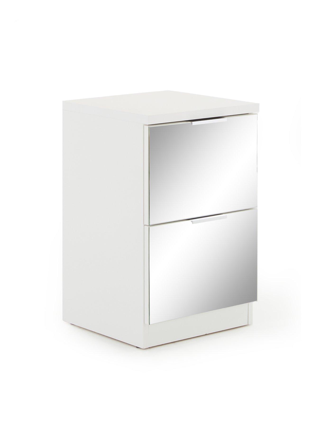 Image 3 of 7 of Very Home Palma Mirror 2 Drawer Bedside