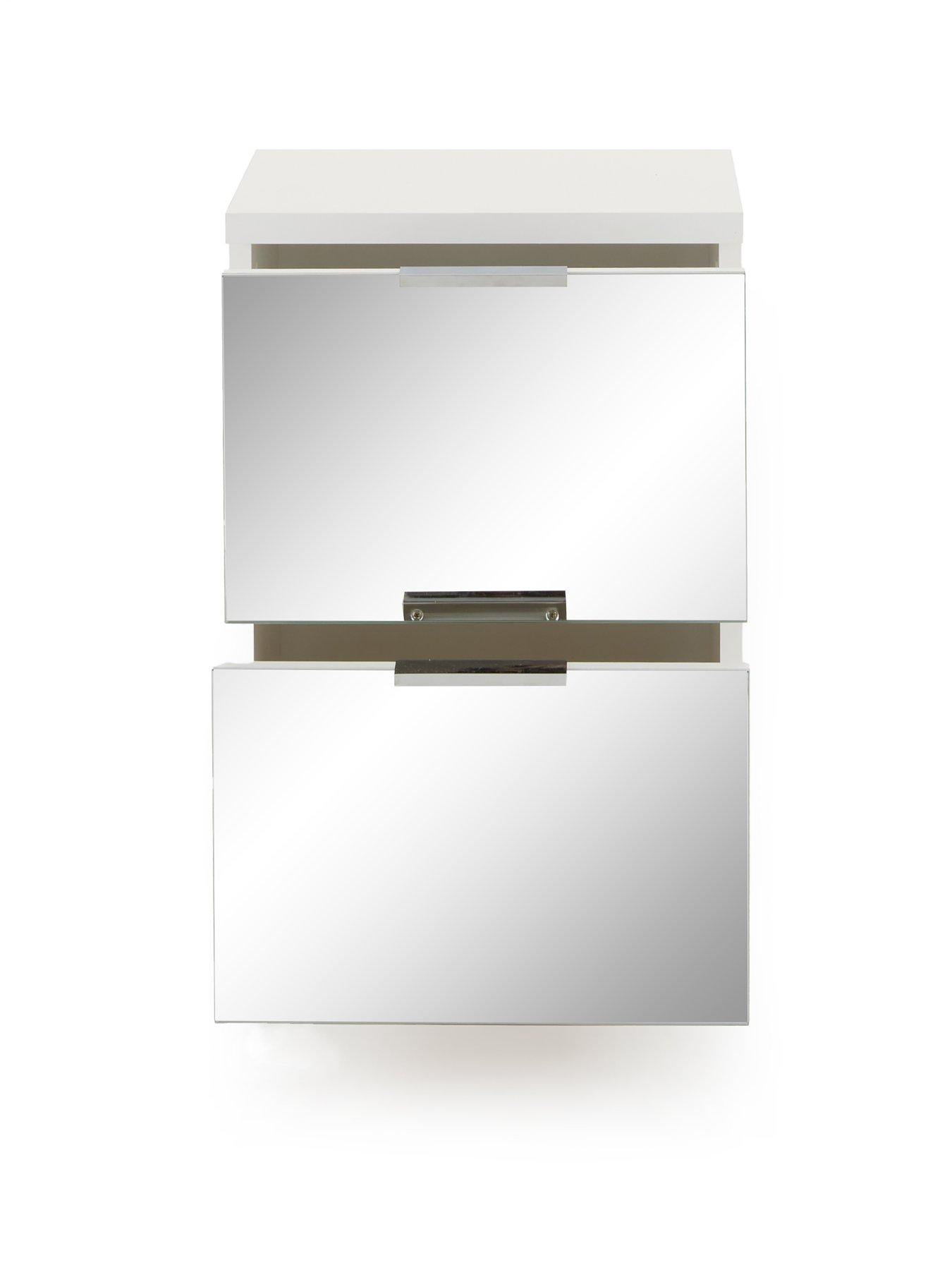 Image 4 of 7 of Very Home Palma Mirror 2 Drawer Bedside