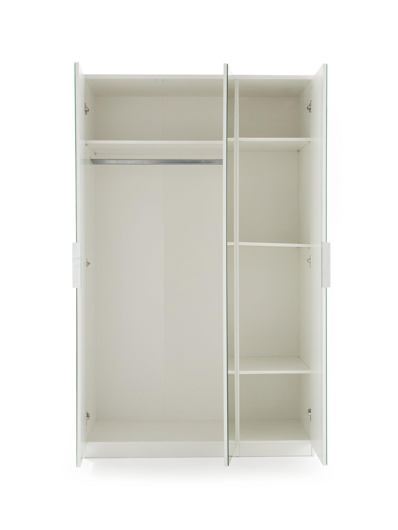  image of very-home-palma-3-door-mirrorednbspwardrobe-white-fscreg-certified