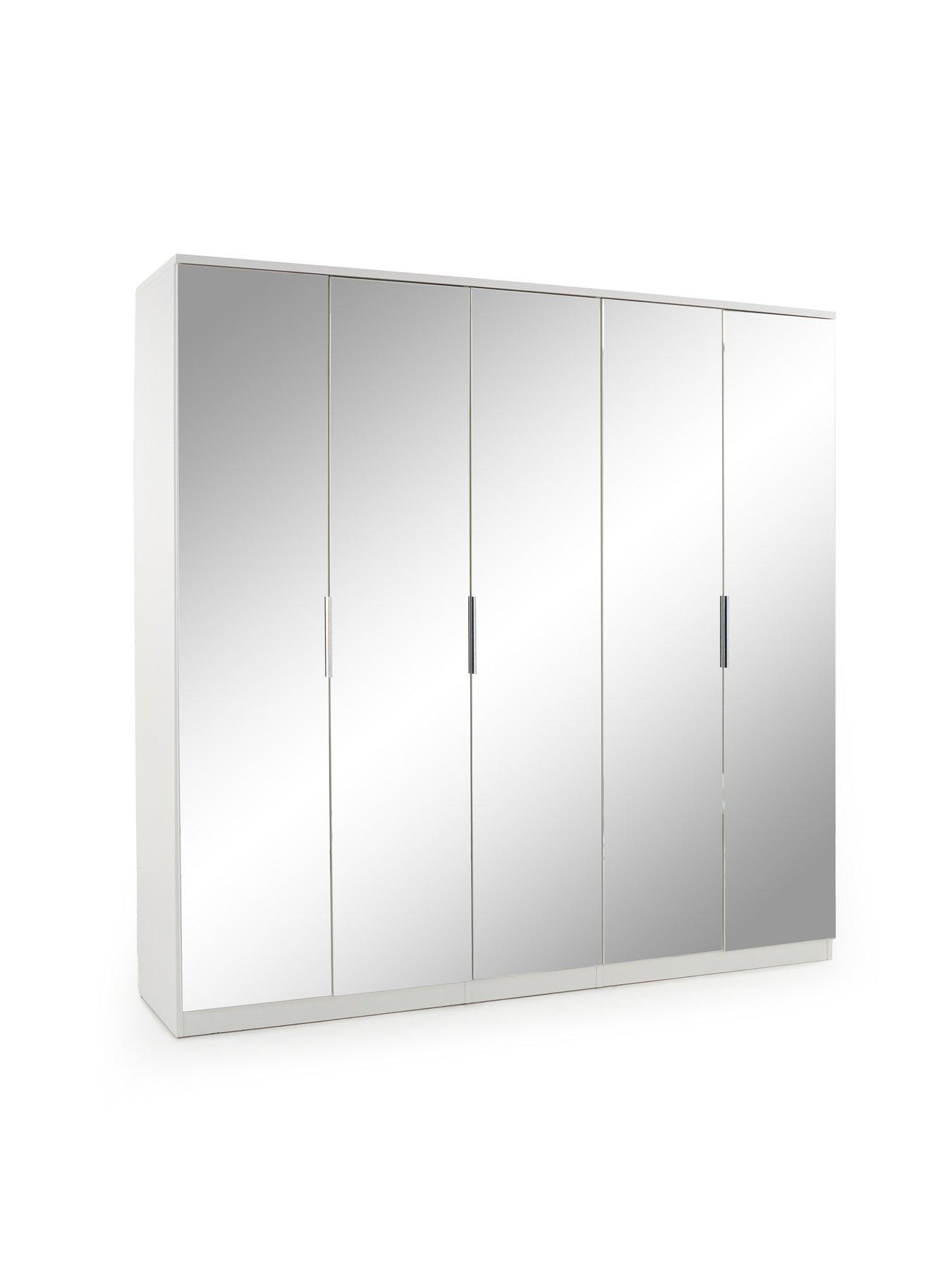 Image 3 of 7 of Very Home Palma Mirror 5 Door Wardrobe