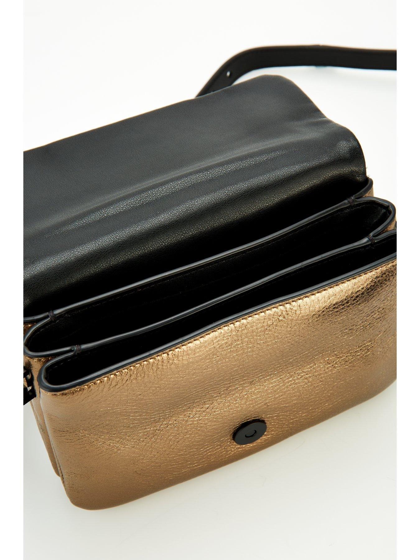 Image 4 of 4 of AllSaints Jupiter Xbody Bag - Gold