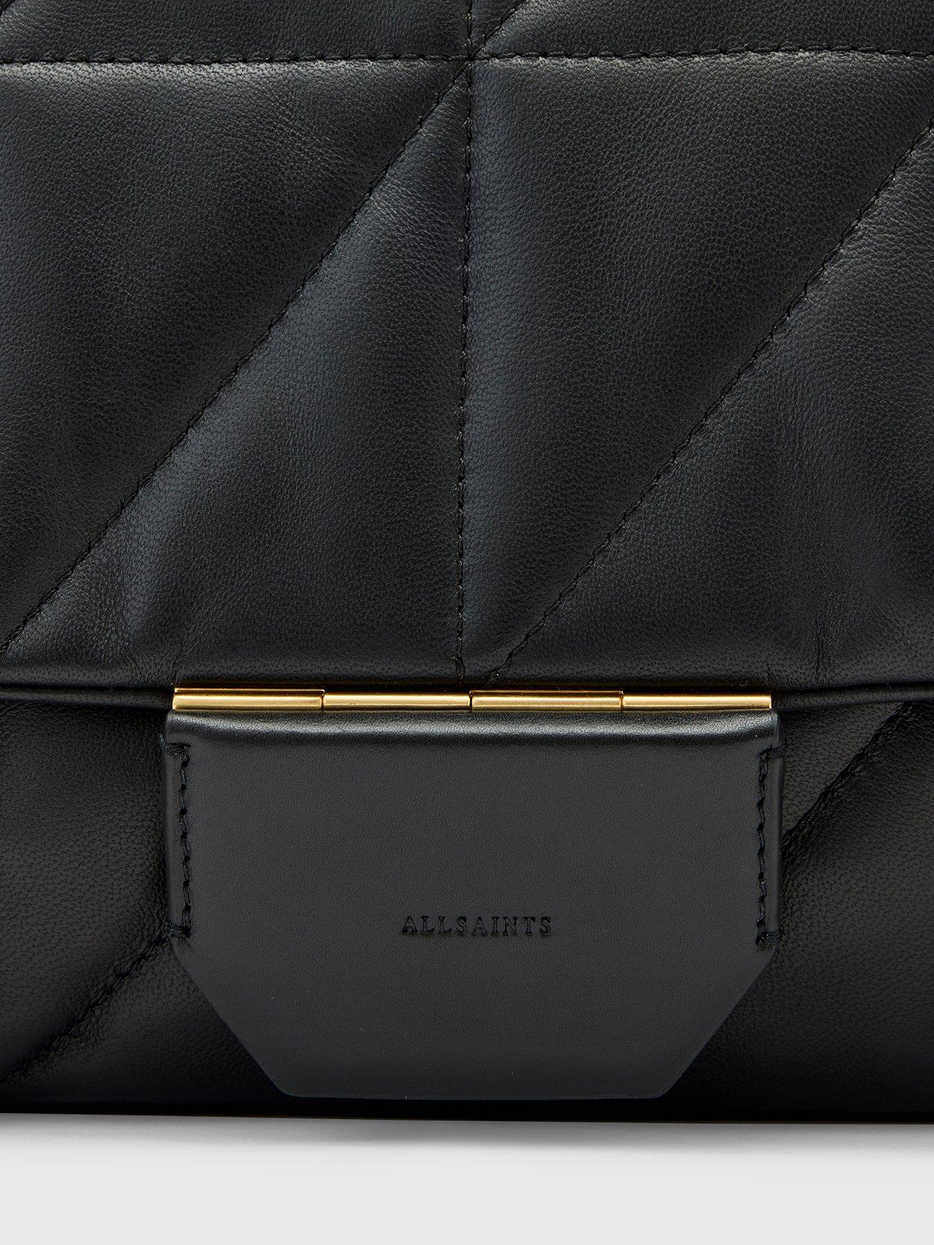 Image 4 of 5 of AllSaints Ondine Quilted Shoulder Bag - Black