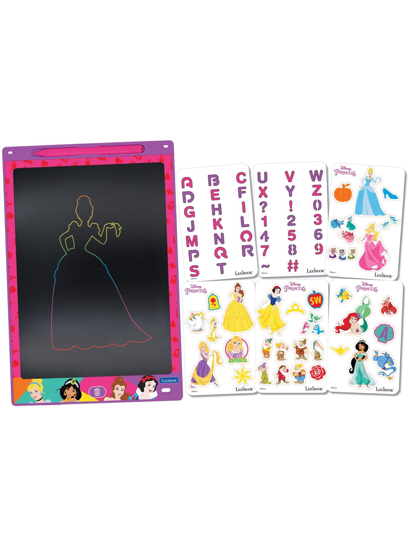  image of disney-princess-11-multicolour-learning-drawing-e-ink-tablet-with-stencils