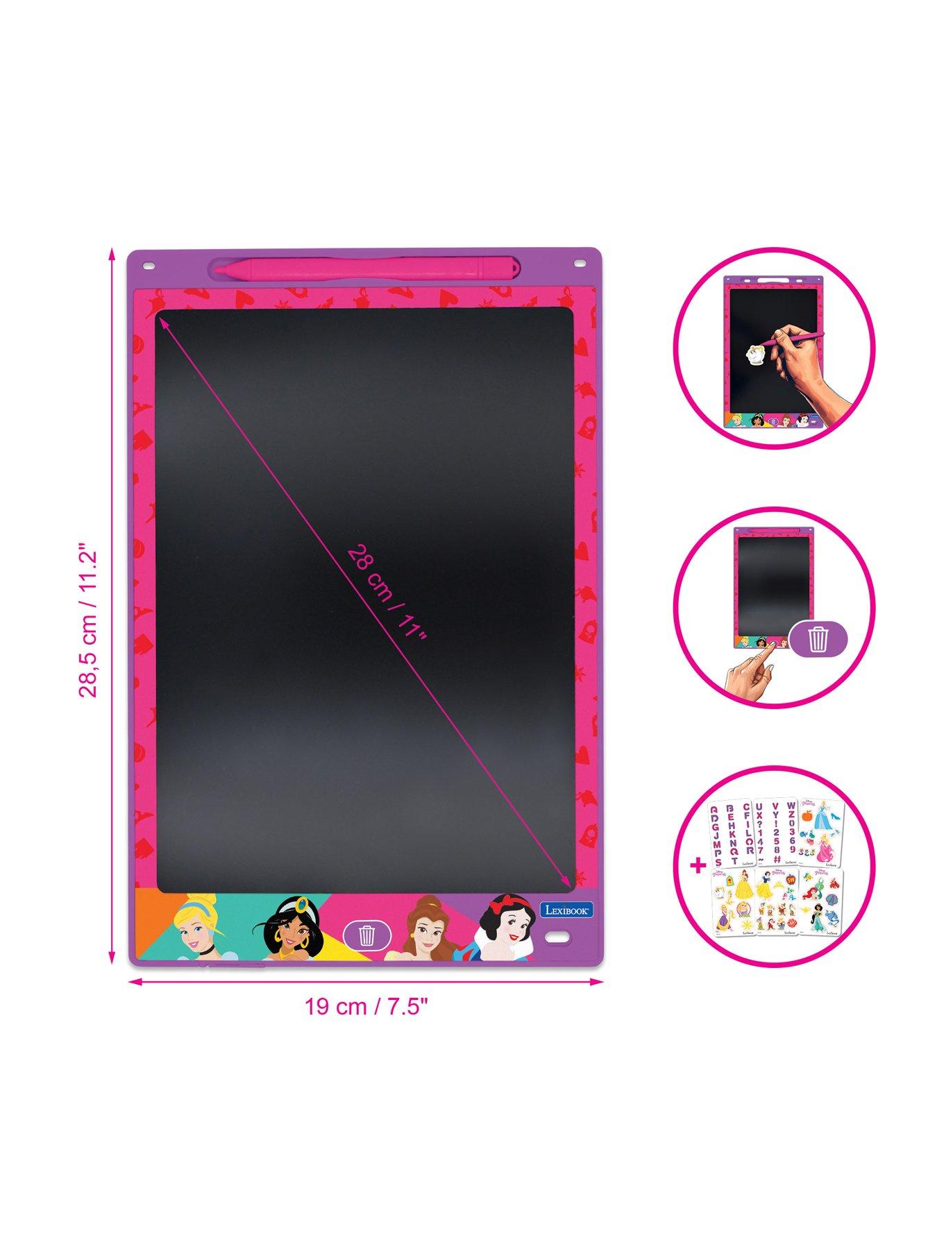 Image 3 of 7 of Disney Princess Disney Princess 11'' multicolor learning drawing E-ink tablet with stencils