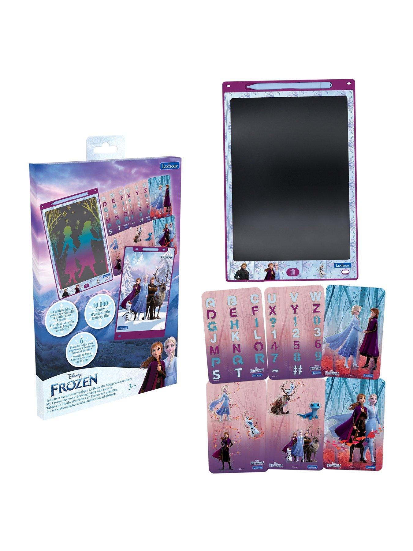 Image 1 of 7 of Disney Frozen 11'' Multicolour Learning Drawing E-Ink Tablet with Stencils