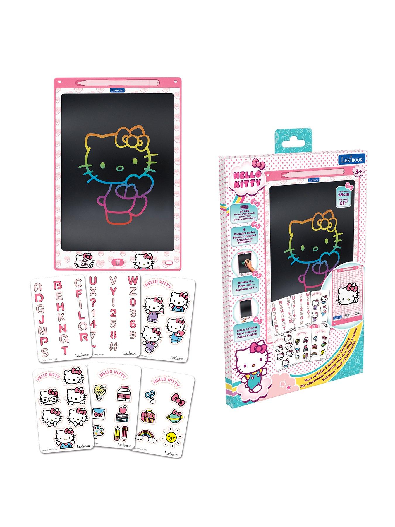 Hello Kitty 11'' multicolor learning drawing E-ink tablet with stencils