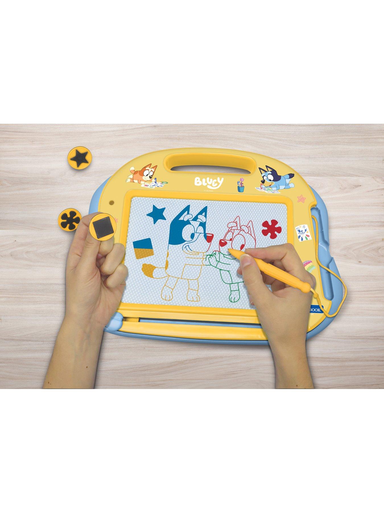  image of bluey-magnetic-multicolour-drawing-board-with-accessories--nbspa5-format