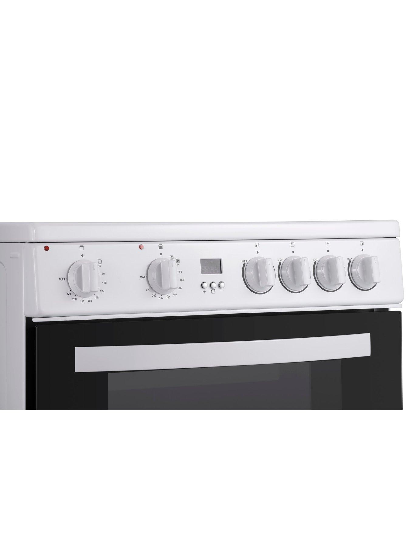 Image 3 of 6 of Swan SX16720W 60cm Electric Twin Oven Ceramic Hob Cooker - White