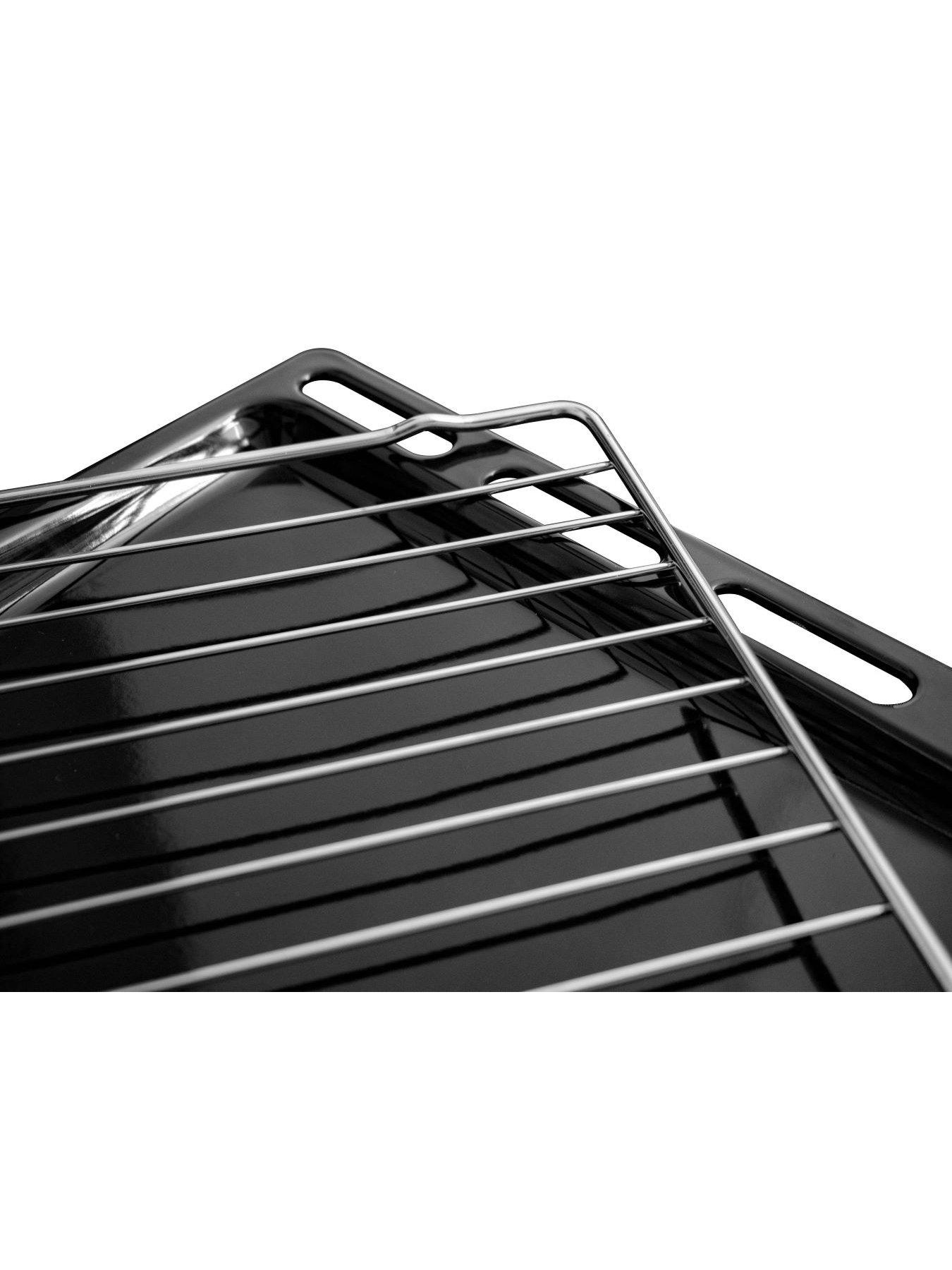  image of swan-sx16720b-60cm-electric-twin-oven-ceramic-hob-cooker-black