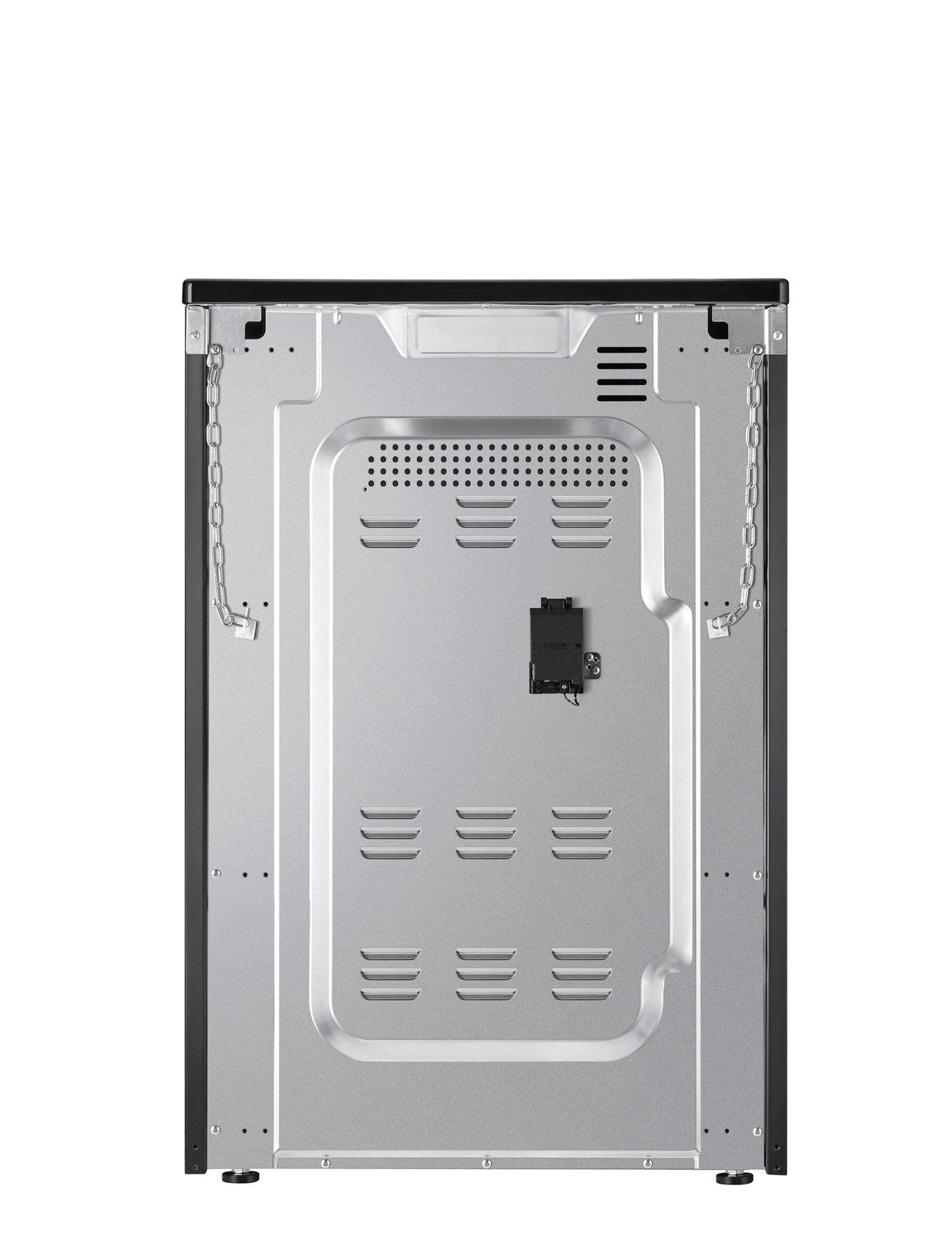  image of swan-sx16730b-60cm-electric-double-oven-ceramic-hob-cooker-black