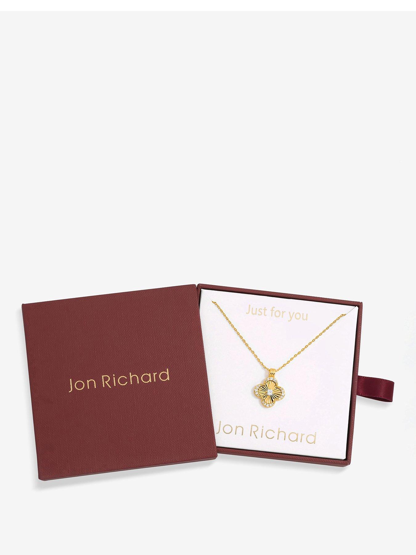 undefined 18K Gold Plated Clover Pendant - Gift Box