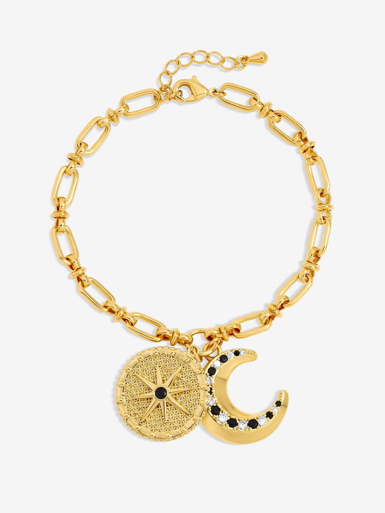 Image 1 of 3 of Inicio 14K Gold Plated Celestial Charm Bracelet