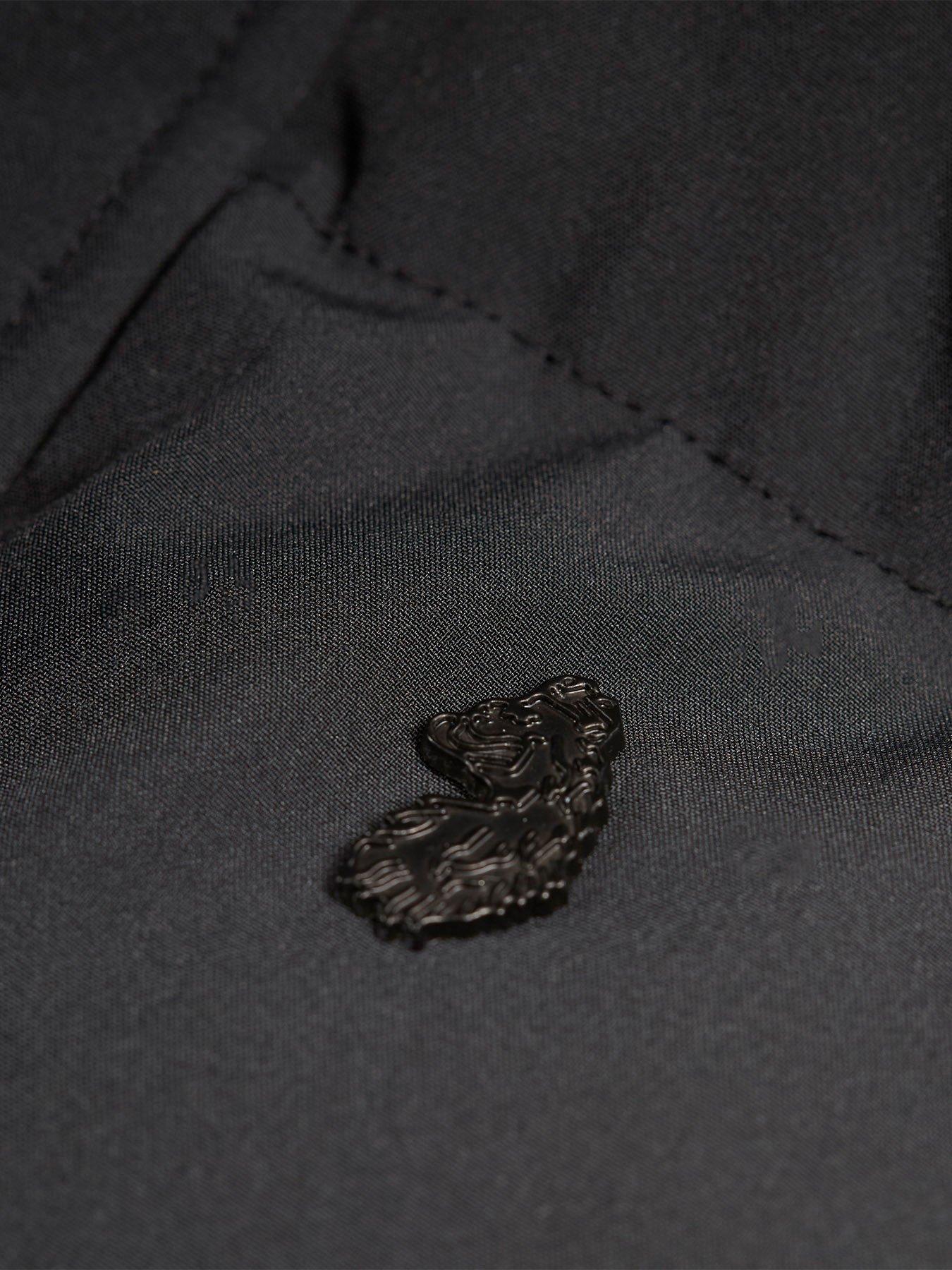 Image 6 of 6 of Luke 1977 Long Auckland Quilted Jacket - Black