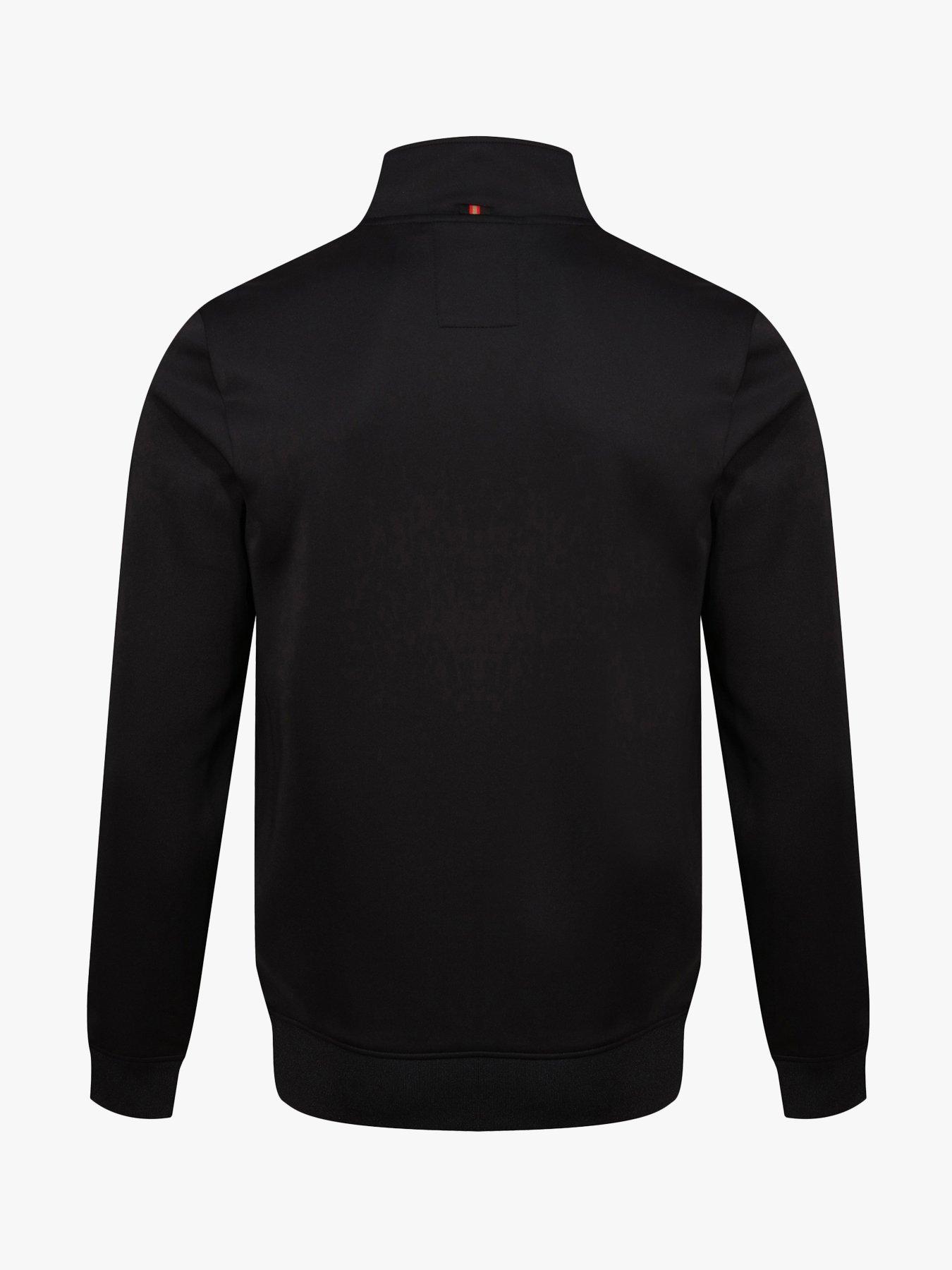  image of luke-1977-tttqr-quarter-zip-sweatshirt-black